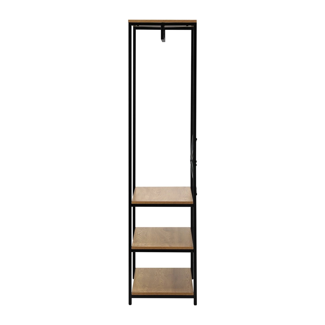 8 Oikiture Clothes Rack Open Wardrobe Garment Coat Hanging Rail Metal 4 Shelves
 - Multi, 8 of 10