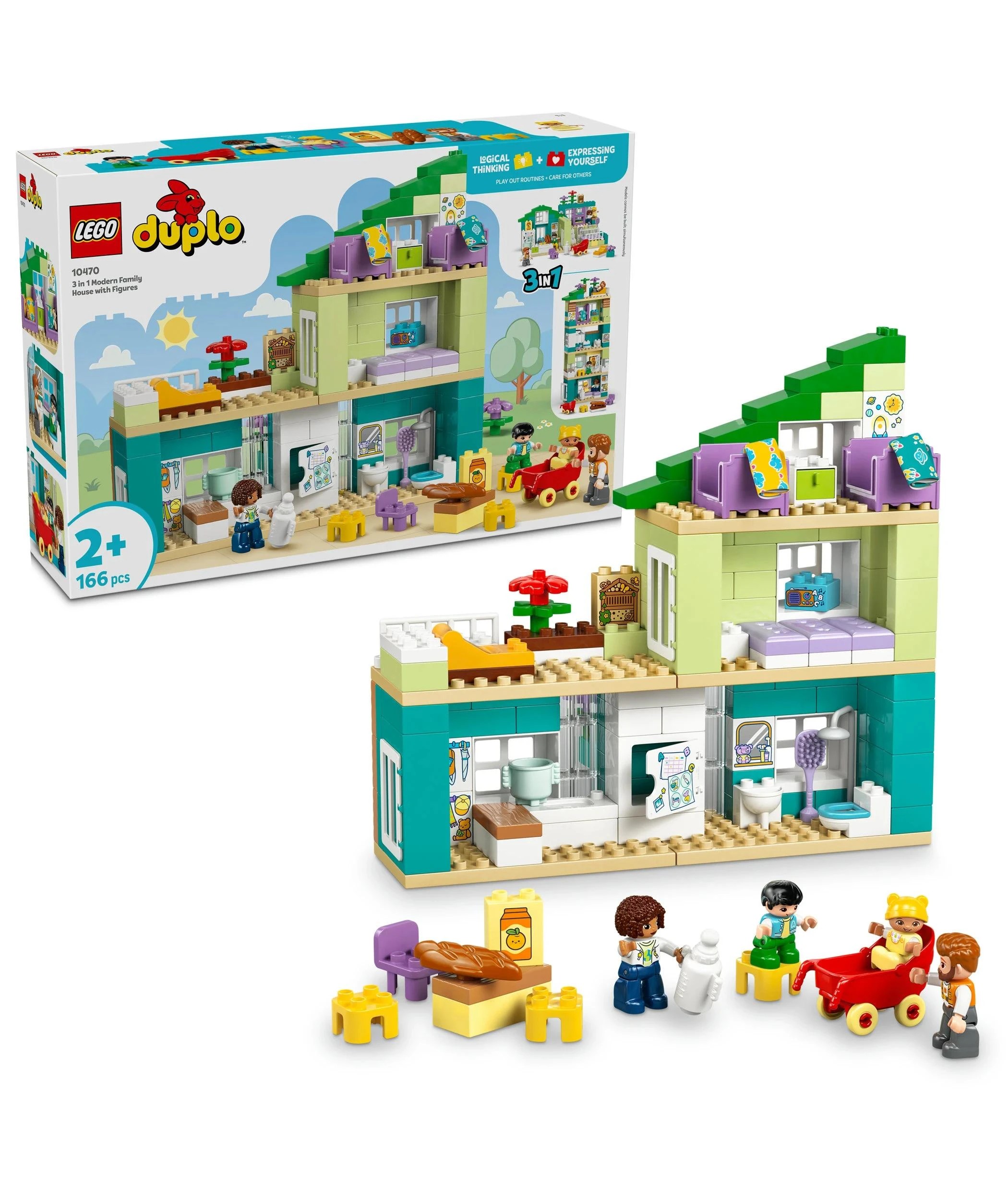 1 LEGO® DUPLO Town 3 in 1 Modern Family House with Figures 10470 - Multi, 1 of 10