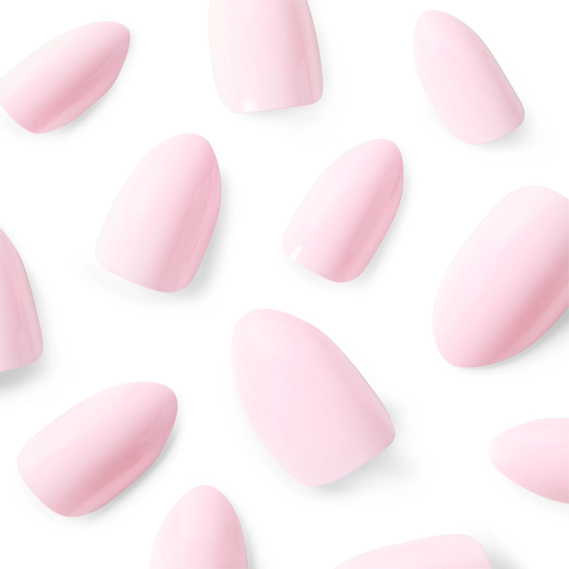 3 OXX Cosmetics 24 Pack Artificial Nails with Adhesive - Almond Shape, Pink, 3 of 4