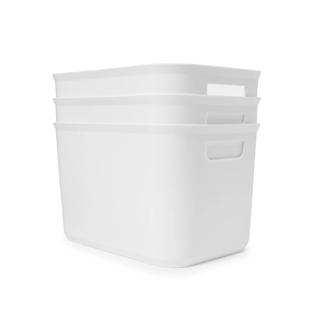 5 3 Pack 5.8L Utile Tub - Medium, White, 5 of 8