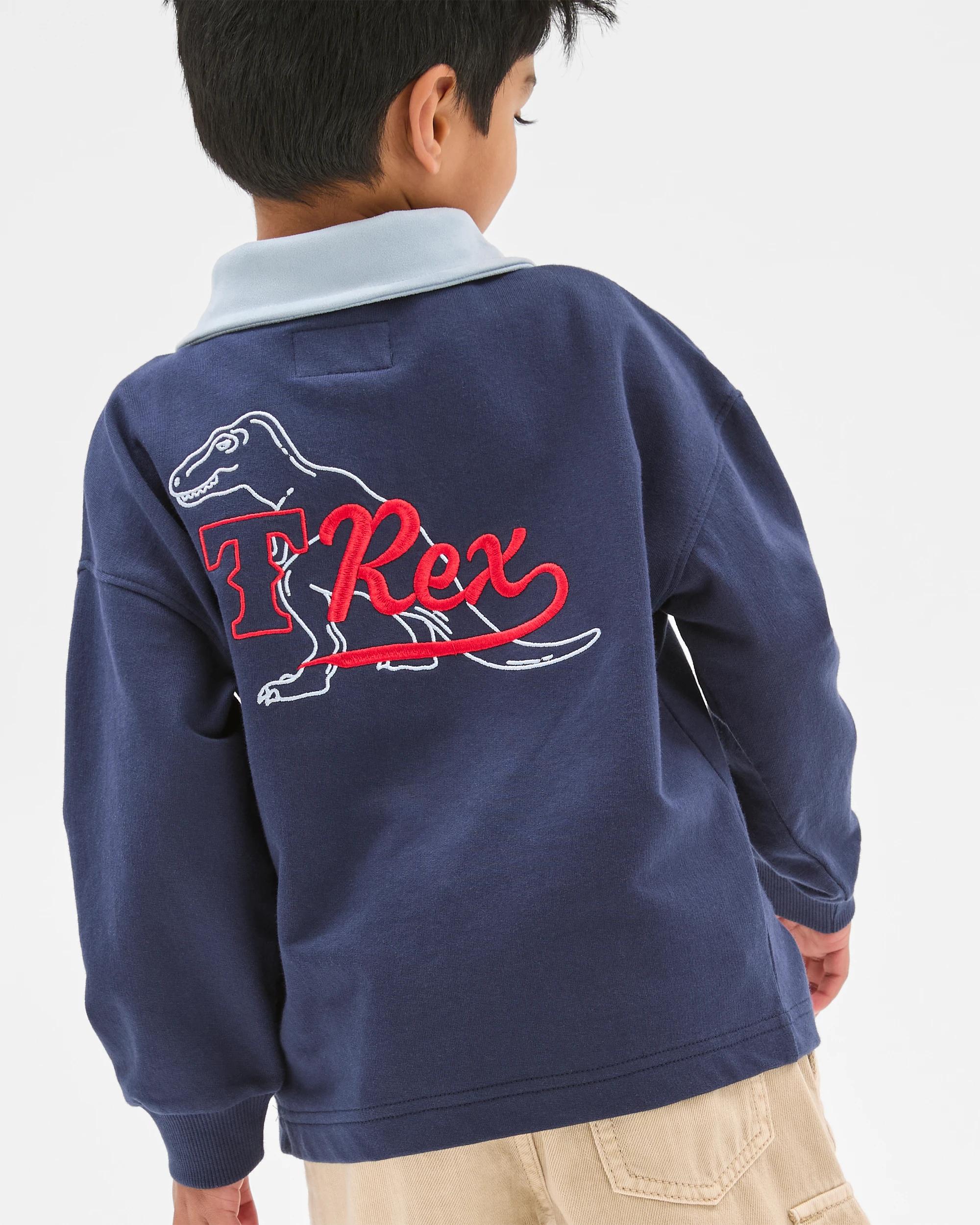 4 Target Kids Australian Cotton Rugby Top NAVY BLUE, 4 of 7