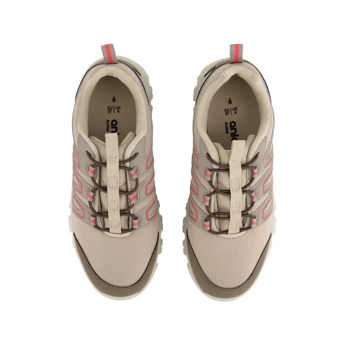 3 Active Womens Classic Hiker Shoes BONE, 3 of 5