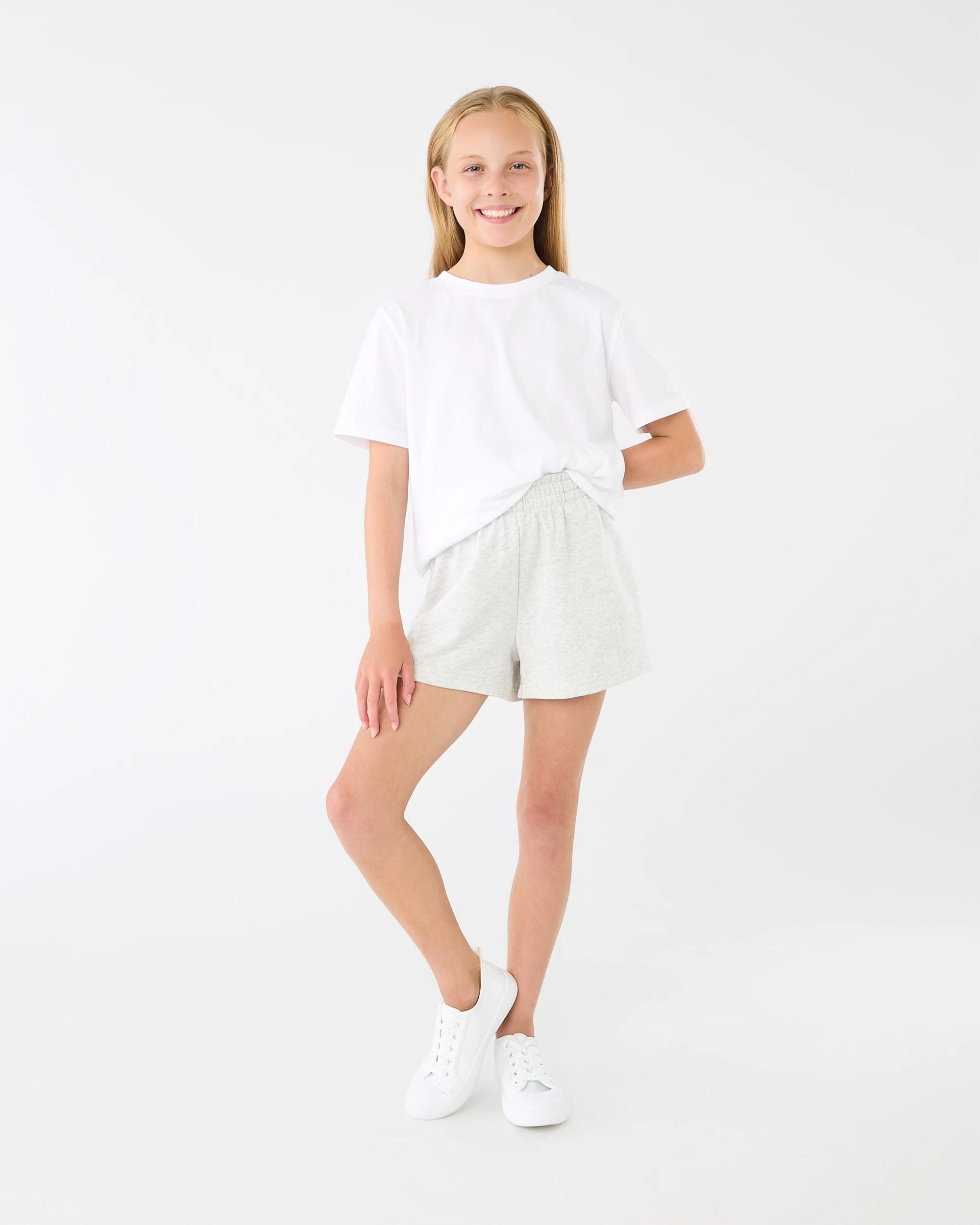 5 French Terry Shorts WHITE MARLE, 5 of 6