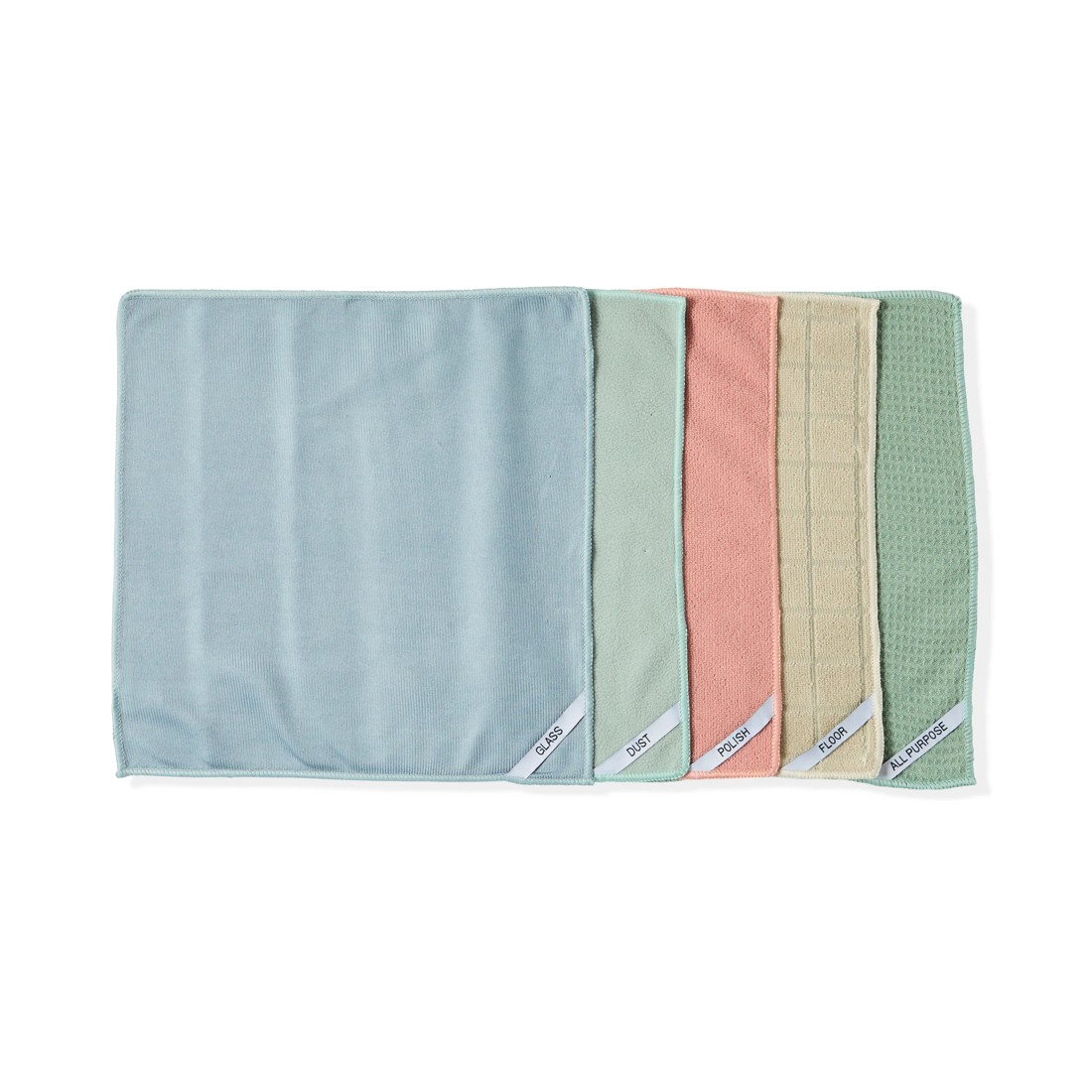 3 5 Pack Microfibre Cleaning Cloths - Natural, 3 of 9