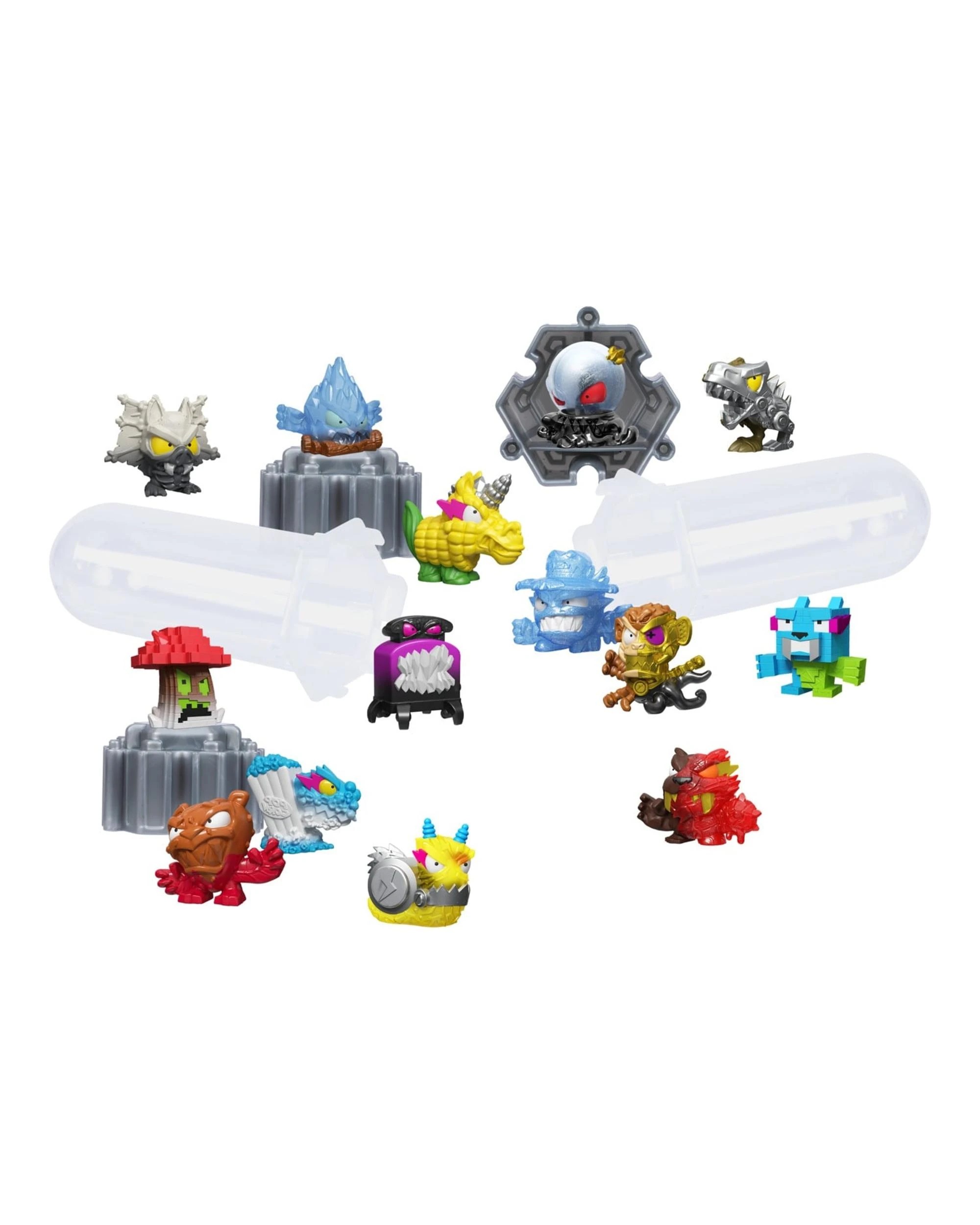 2 Mr Beast Lab Swarms Hyper Fusion Series Mega Lab 14 Figure Pack - Cybersaurus, 2 of 7