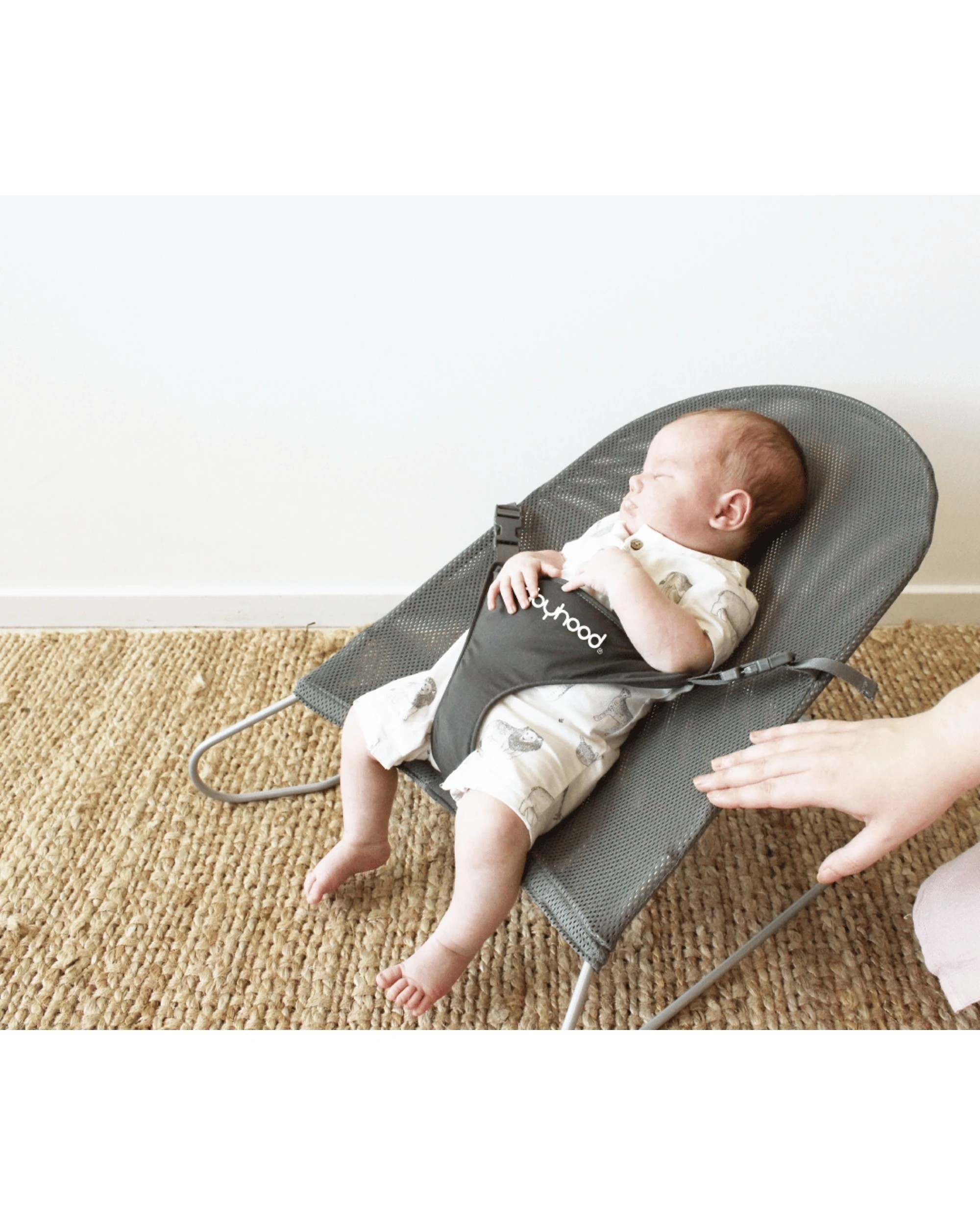 6 Babyhood Safety Mesh Bouncer Toasted Almond - Multi, 6 of 6