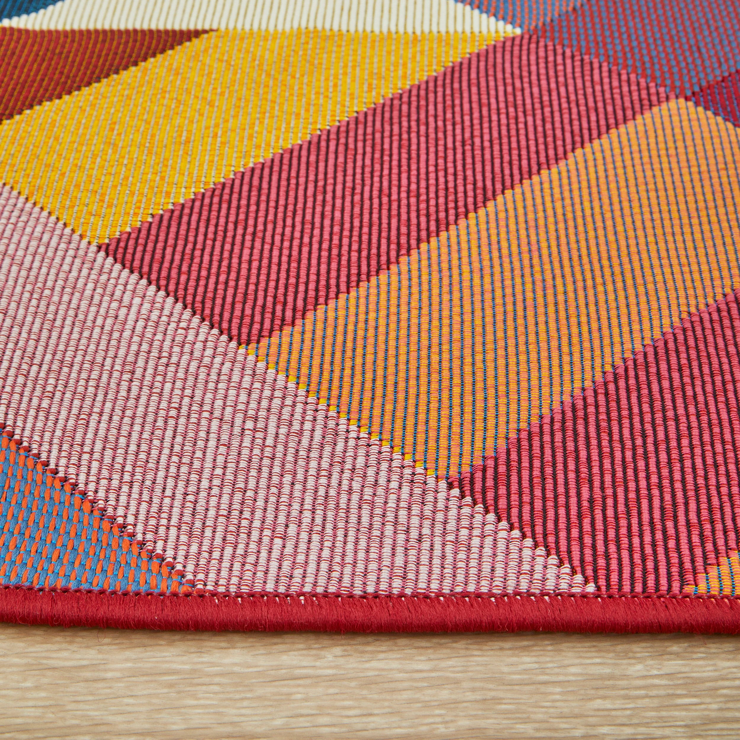 5 Common Ground Rugs Horizon Geo 200x80cm - Small Outdoor Rug - Multi, 5 of 7