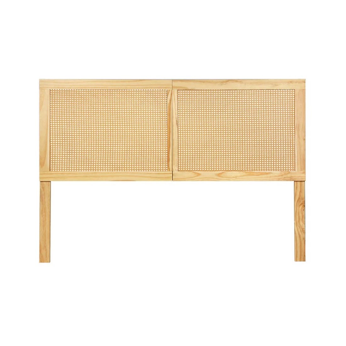 4 Artiss Bed Head Headboard Queen Rattan - Natural, 4 of 6