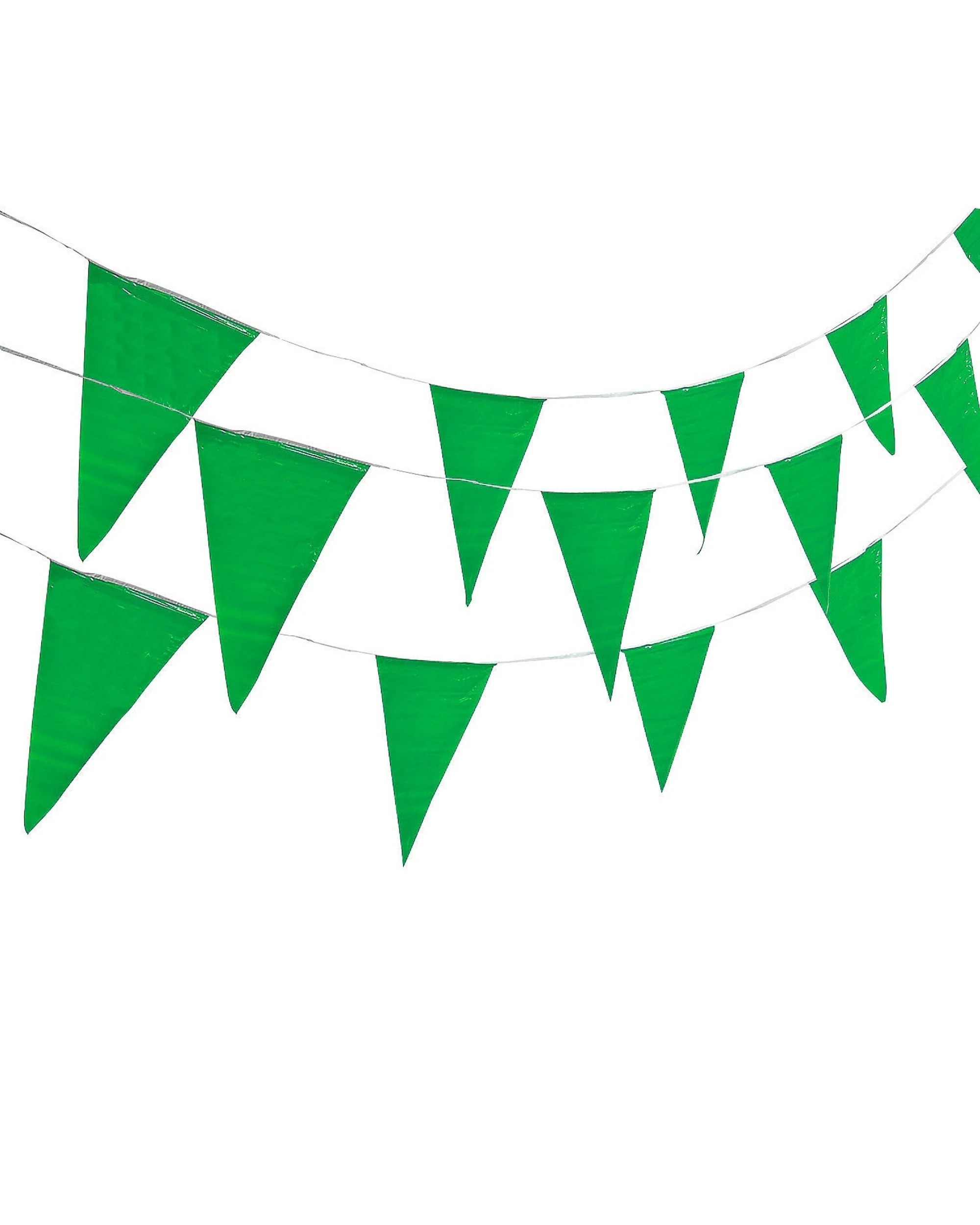 1 Partyrama Green Large Plastic Flag Banner 30m - Green, 1 of 1