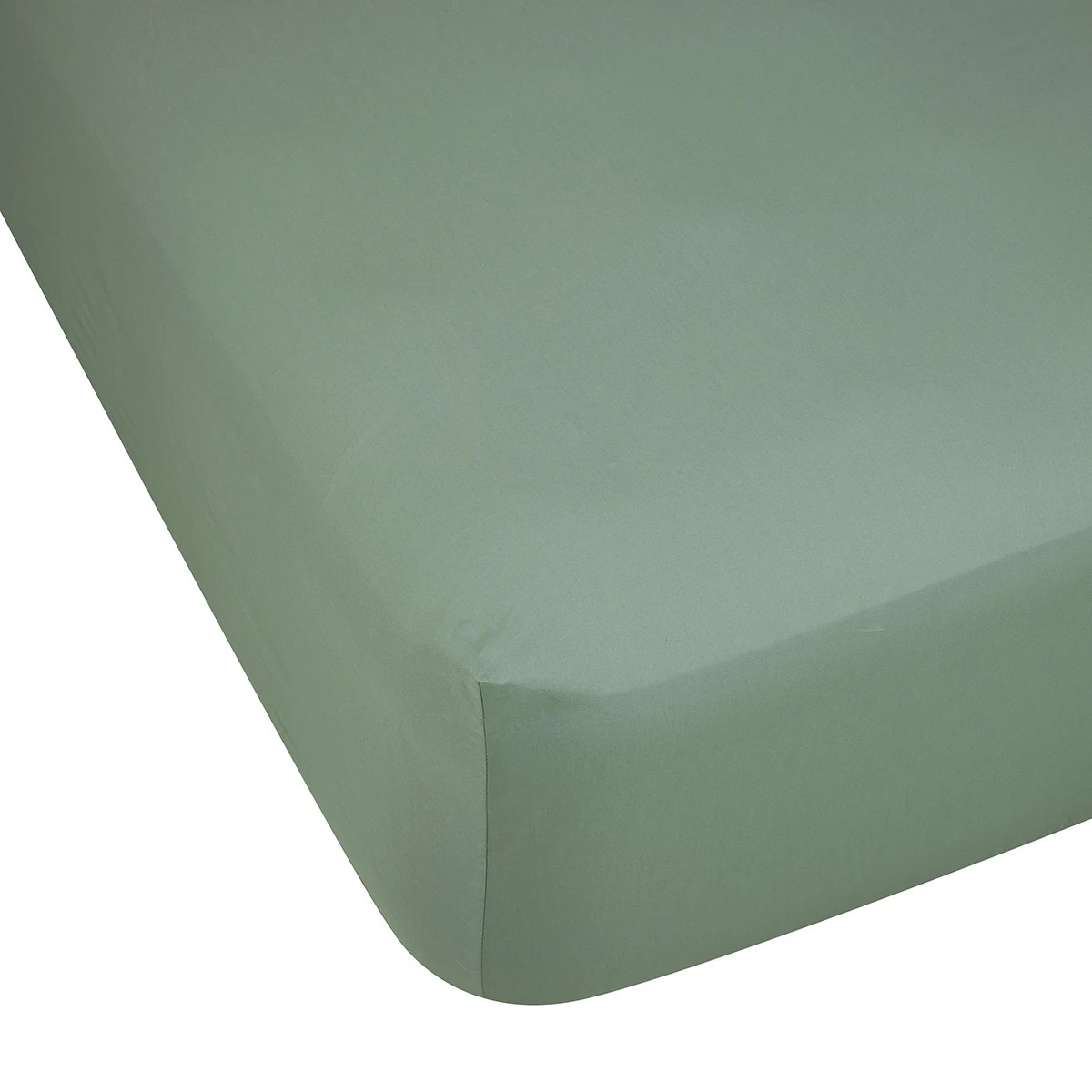 1 500 Thread Count Cotton Fitted Sheet - King Bed, Sage, 1 of 3