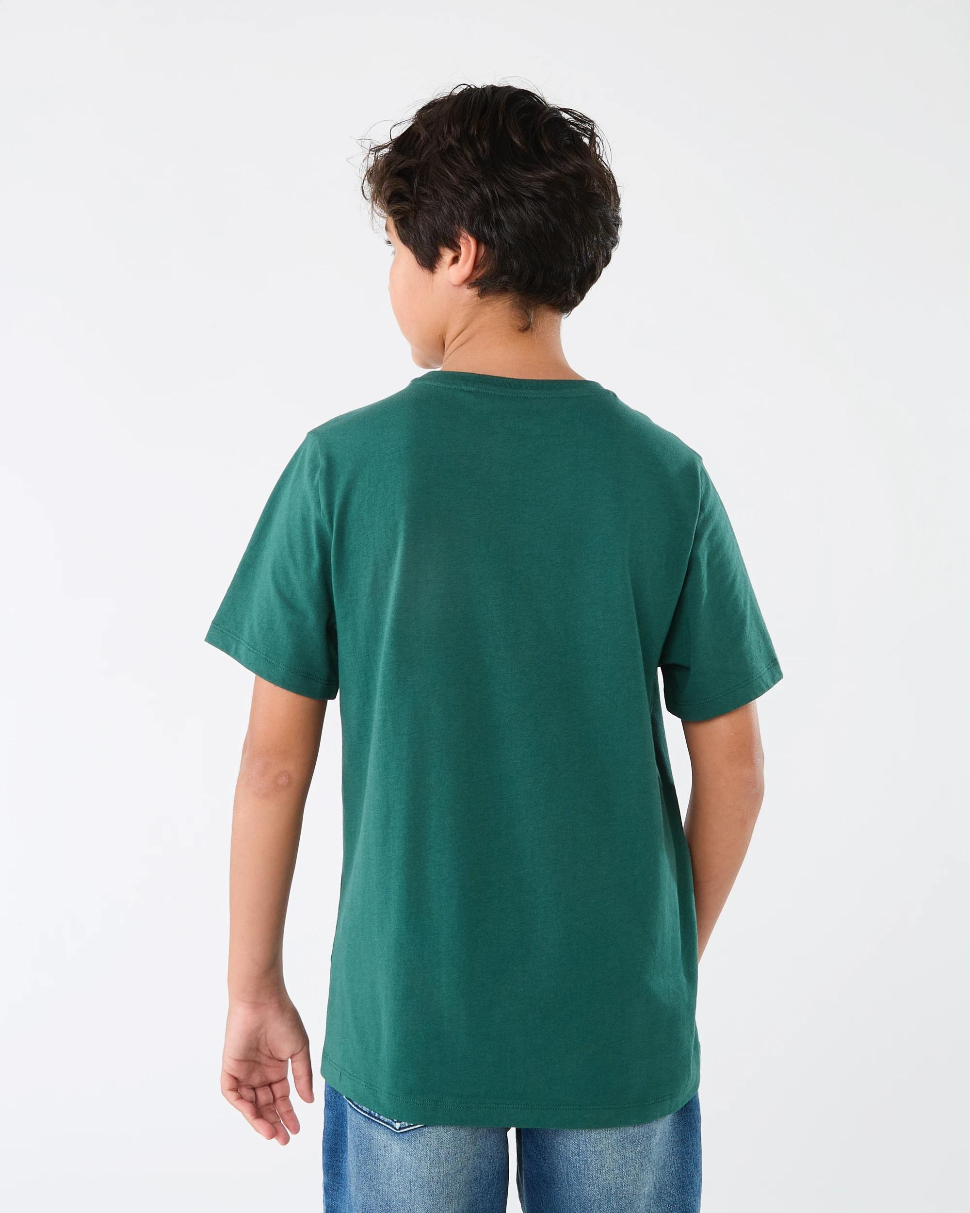 4 Short Sleeve Print T-shirt Grn Varsit, 4 of 7