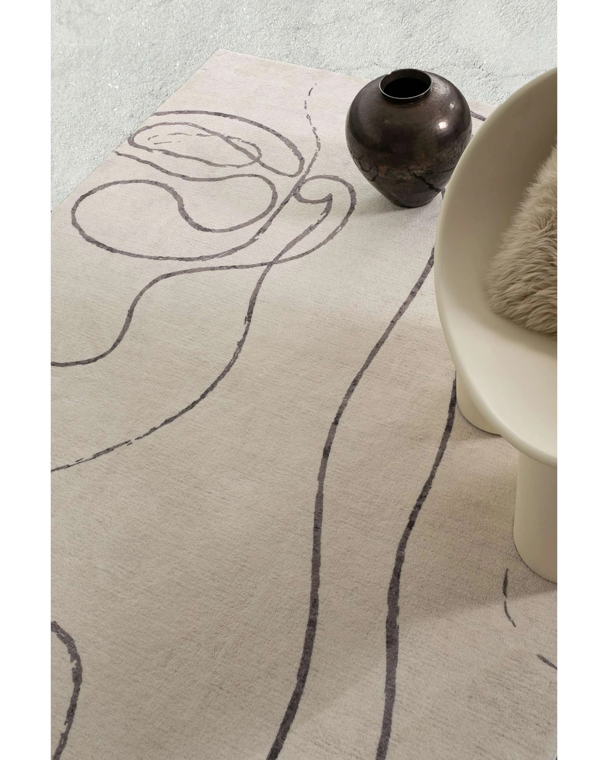 3 Loopsie Turey Abstract Washable Rug-180cm x 120cm - Beige, 3 of 7