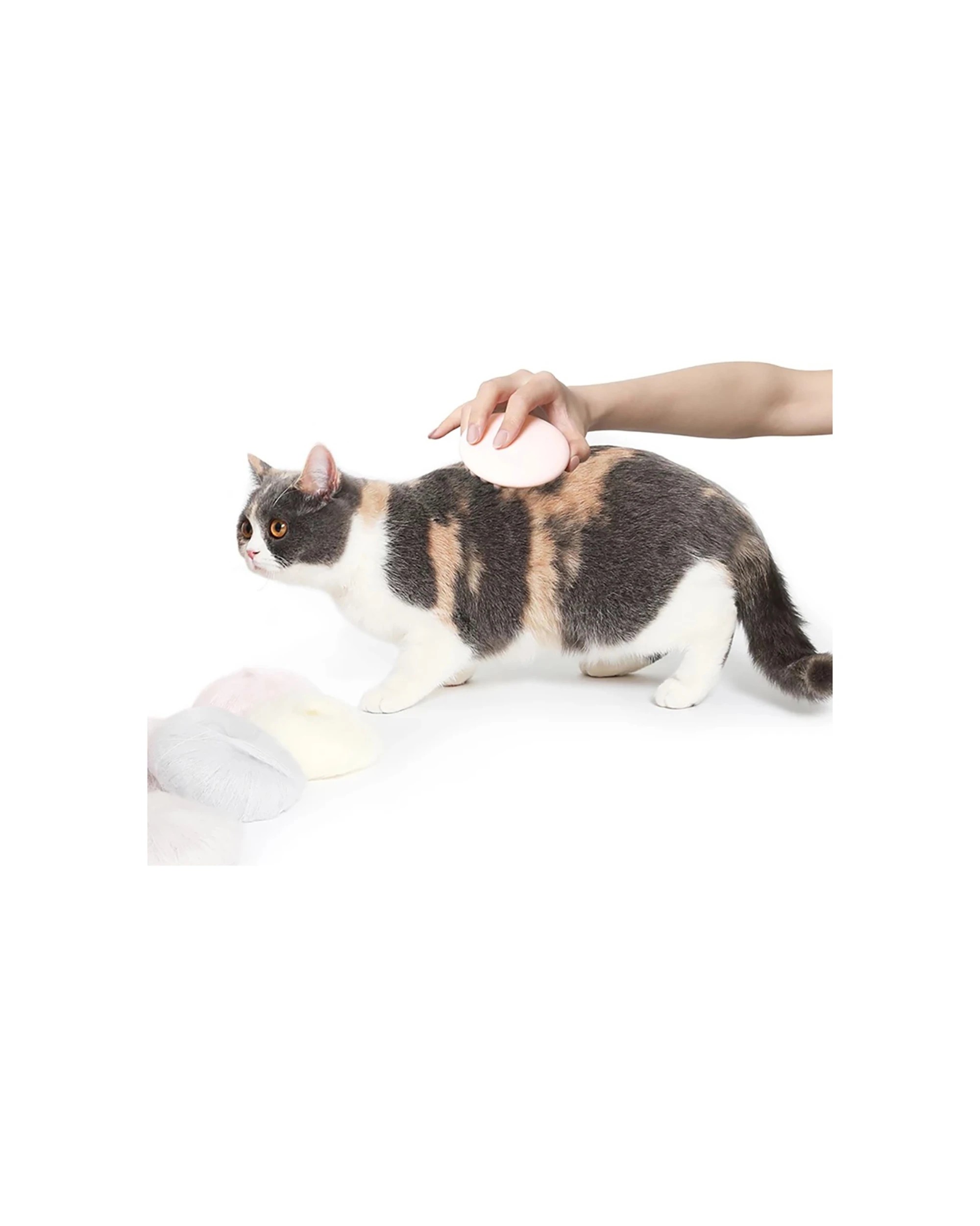 8 Petkit Everclean Massage Comb Pet Grooming Brush Soft Silicone Hair Remover - White, 8 of 8