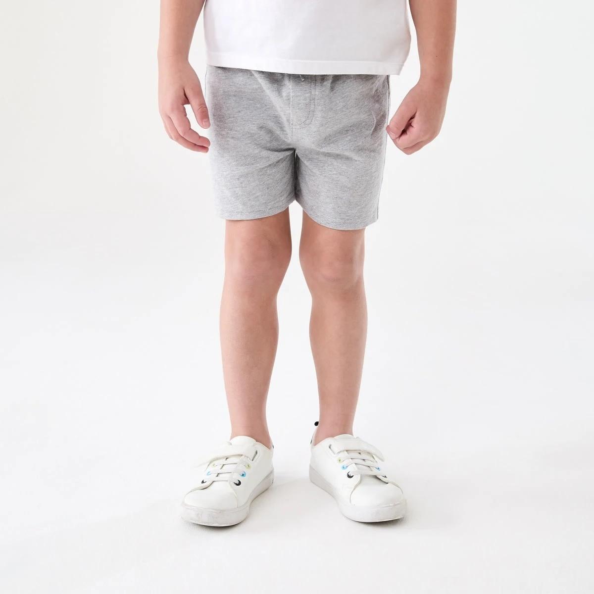 1 Cotton Knit Shorts LIGHT GREY MARLE, 1 of 5