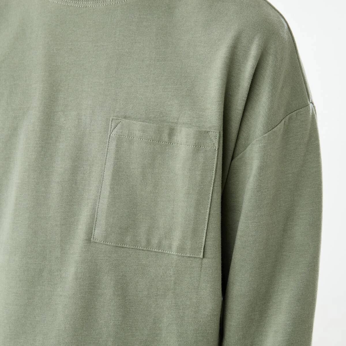 5 Heavyweight Oversized Long Sleeve T-shirt Sea Spray, 5 of 10