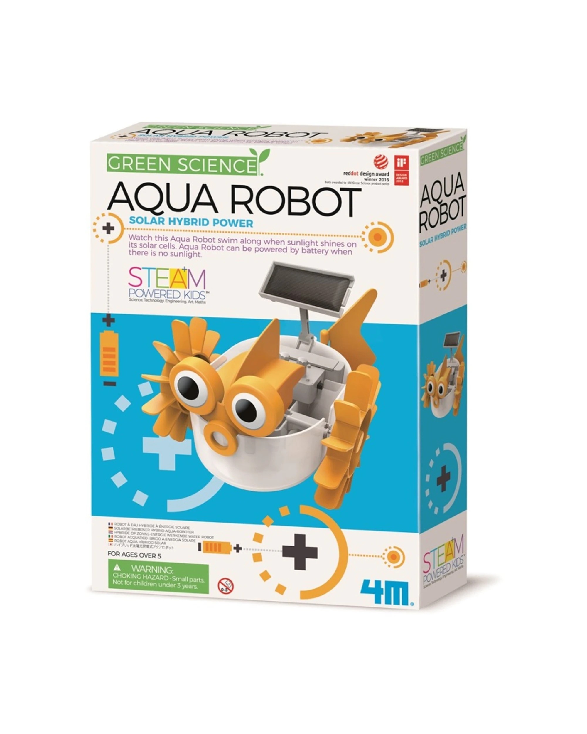1 4M Science Aqua Robot Solar Hybrid Power Pool Swim Kids Learning Toy, 1 of 3