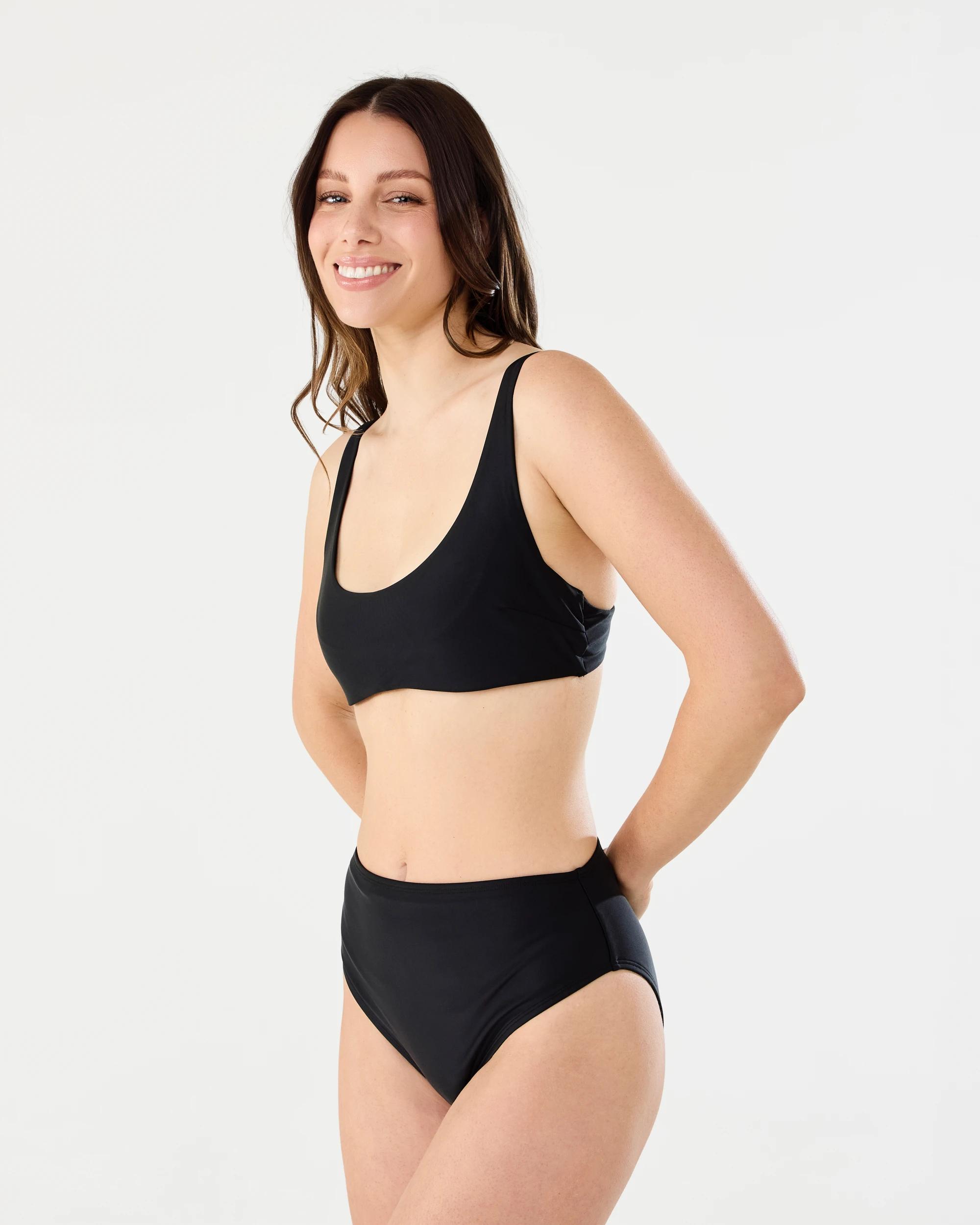 2 Sculpt and Support Bikini Top Black, 2 of 6
