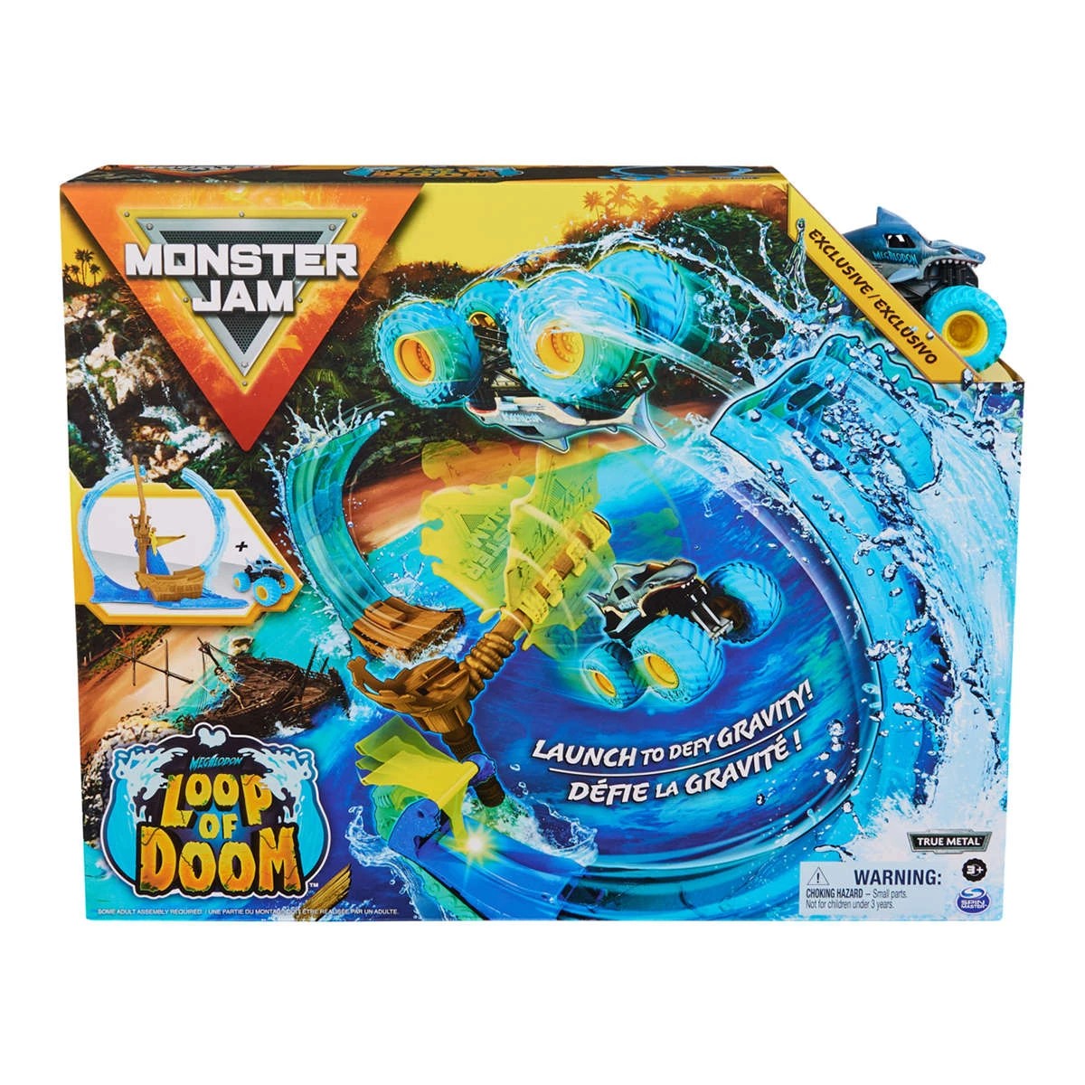 3 Monster Jam Megalodon's Loop of Doom Playset, 3 of 9