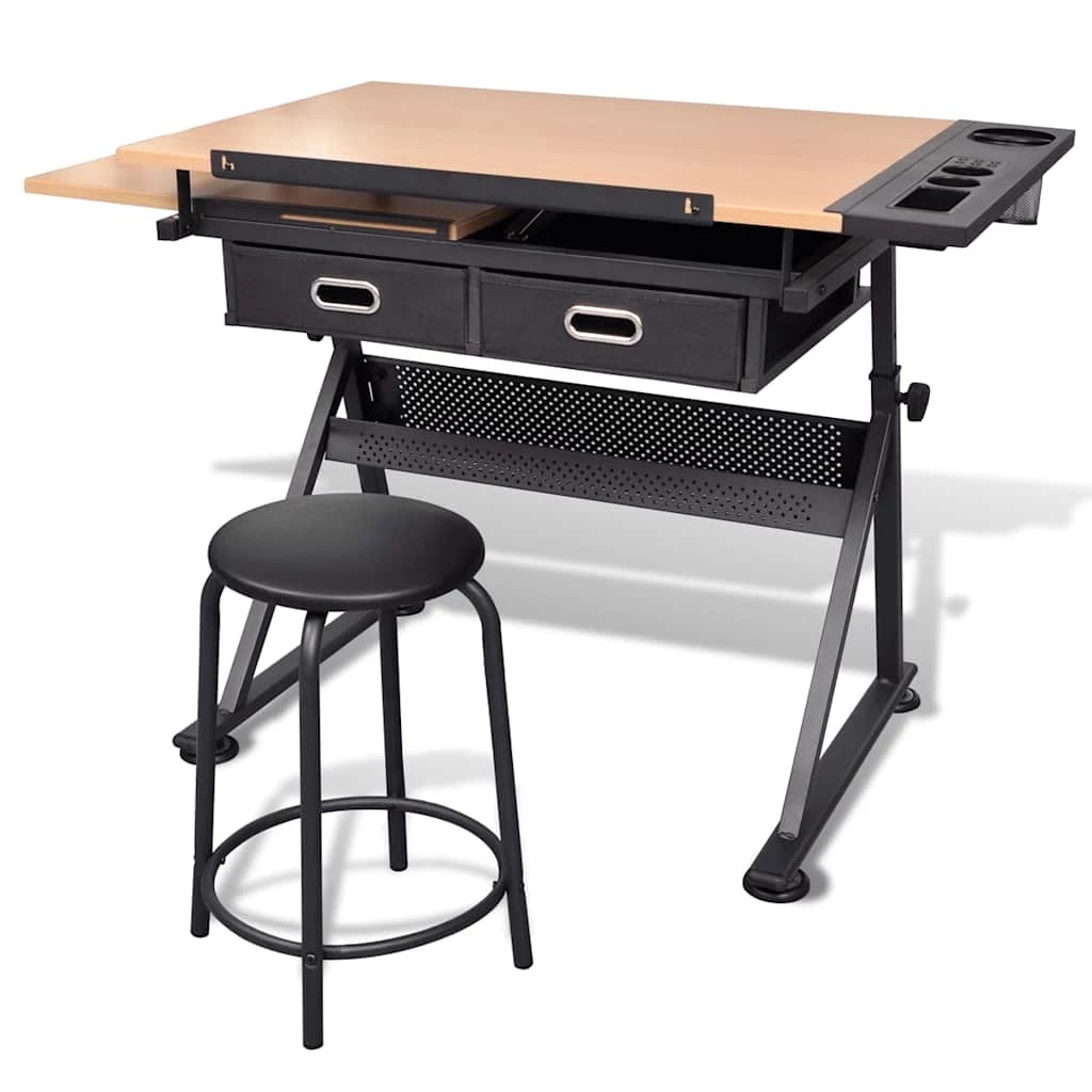 3 Vidaxl Computer Desk - Brown, 3 of 8