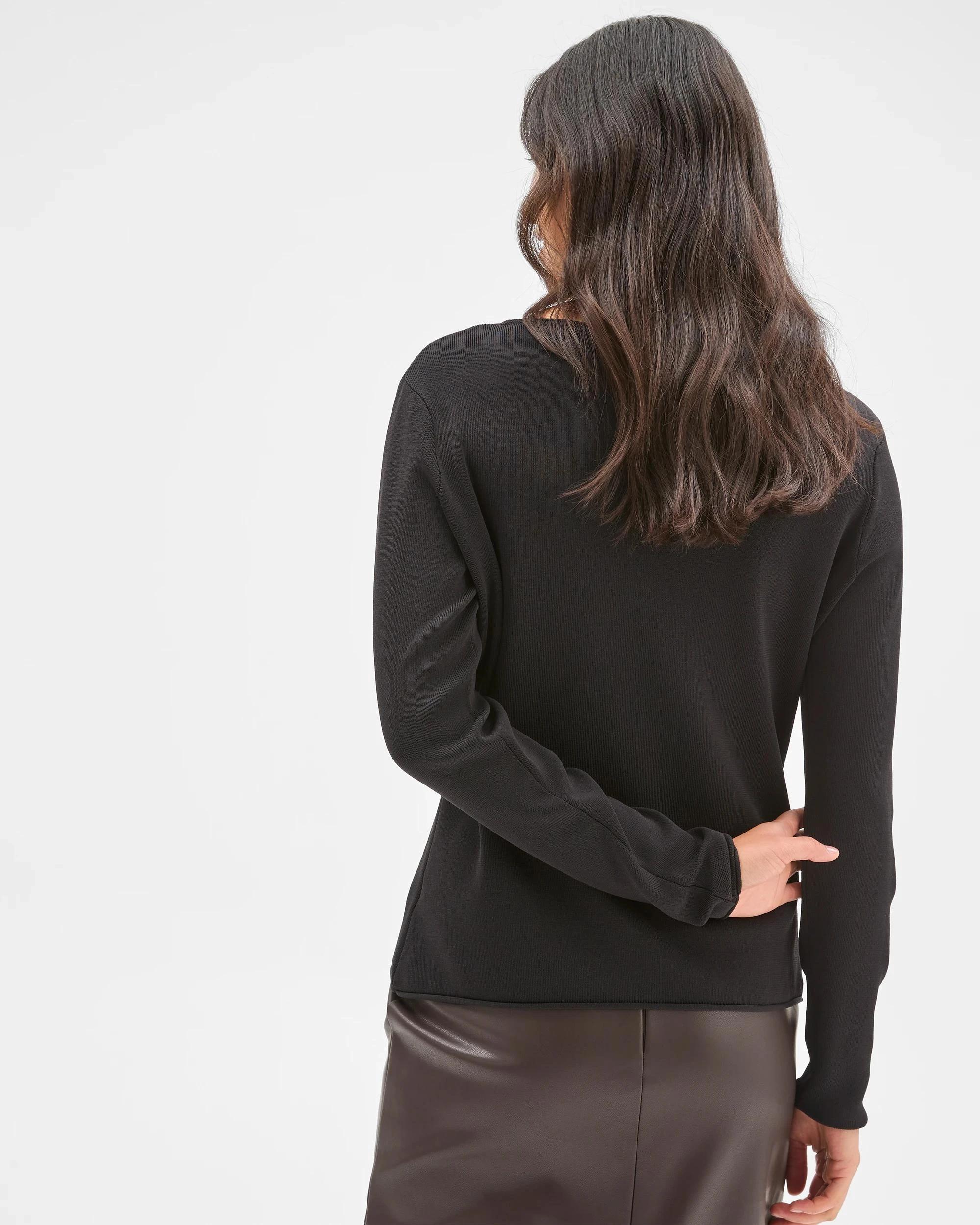 6 Preview Ultimate Long Sleeve Sweater BLACK, 6 of 6