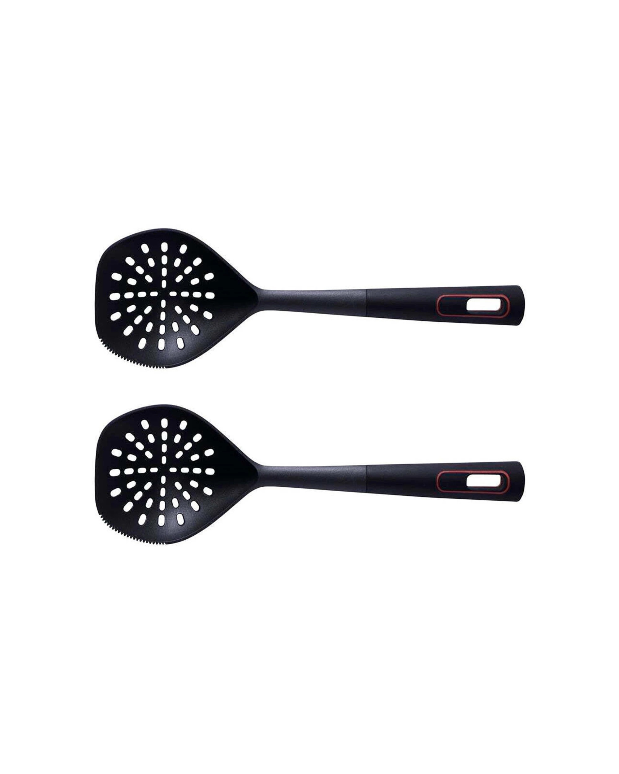 1 Avanti 2PK Nylon Skimmer Multi-In-1 Kitchen Cooking Utensil - Black, 1 of 1