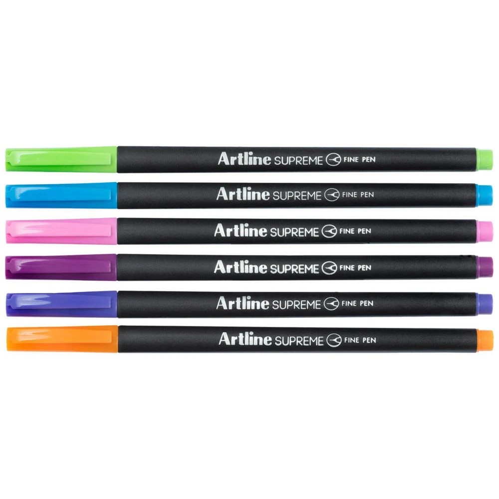 3 Artline Supreme Fineliner 0.4mm Assorted 6 Pack, 3 of 3