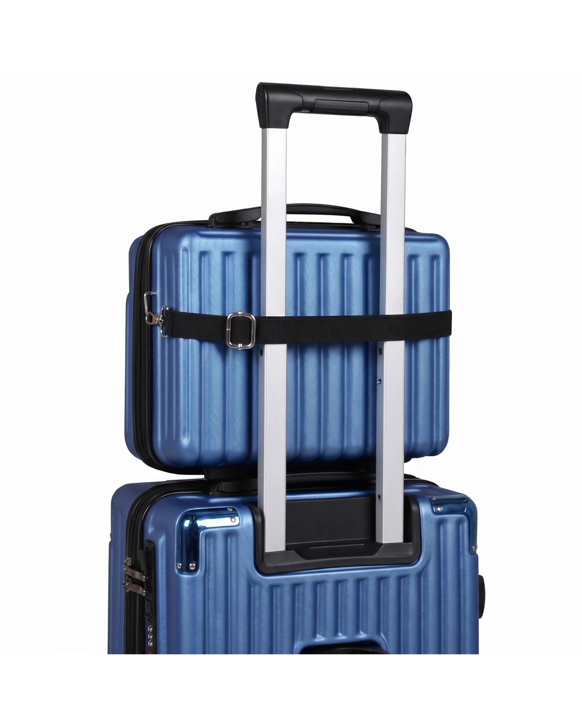 2 Advwin 2 Pcs Luggage Set 20inch 14Inch - Blue, 2 of 8