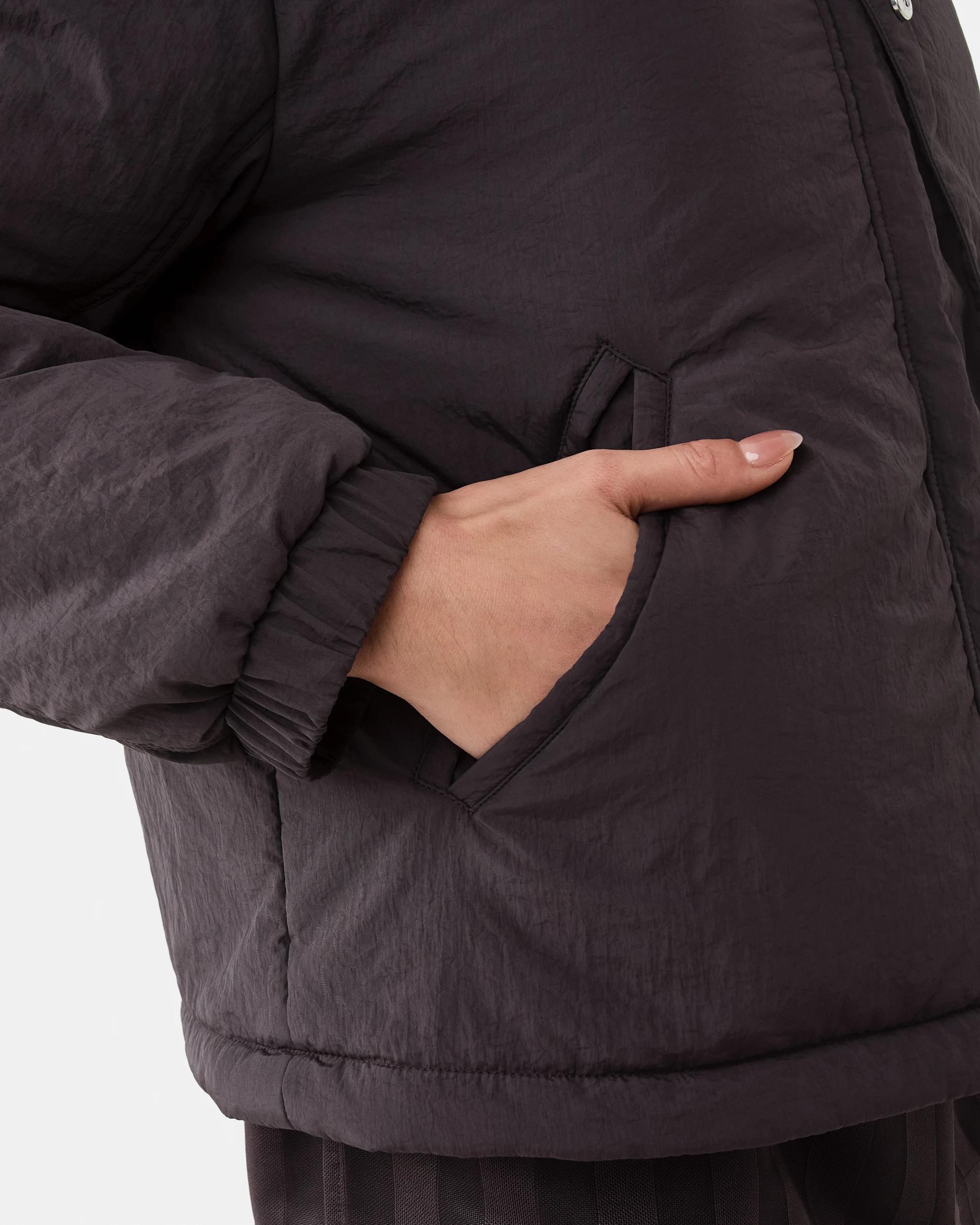8 Active Womens Zip Through Sports Bomber Jacket Espresso, 8 of 9