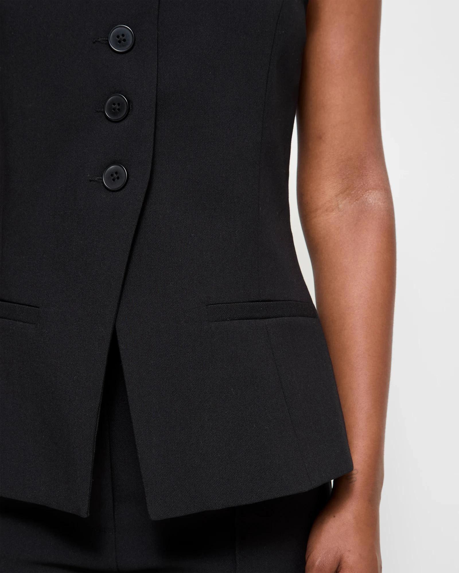 4 Target Petites Classic Longline Waistcoat BLACK, 4 of 5