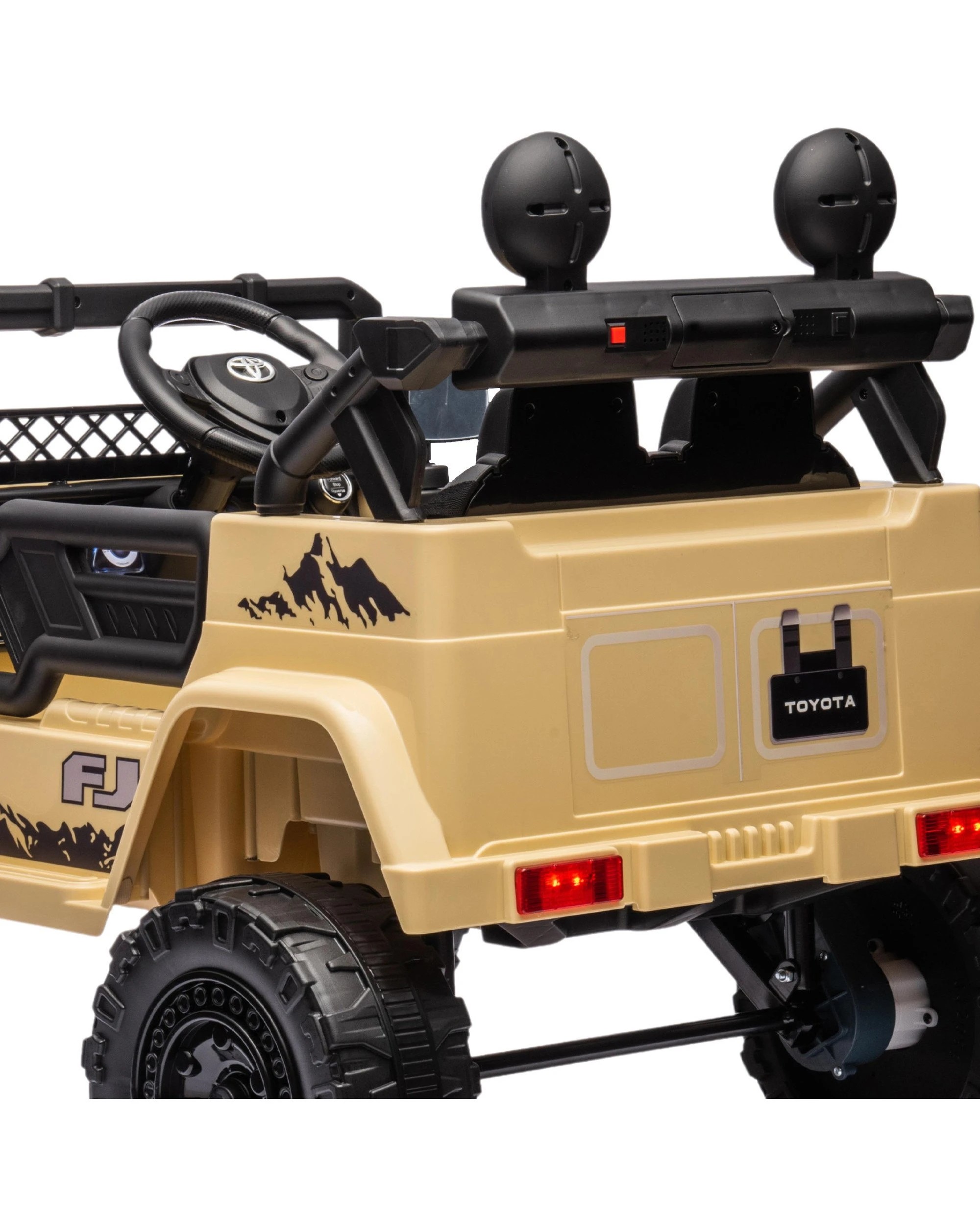5 Kahuna Authorised Toyota FJ Cruiser Kids Electric Ride On Car - Khaki, 5 of 9