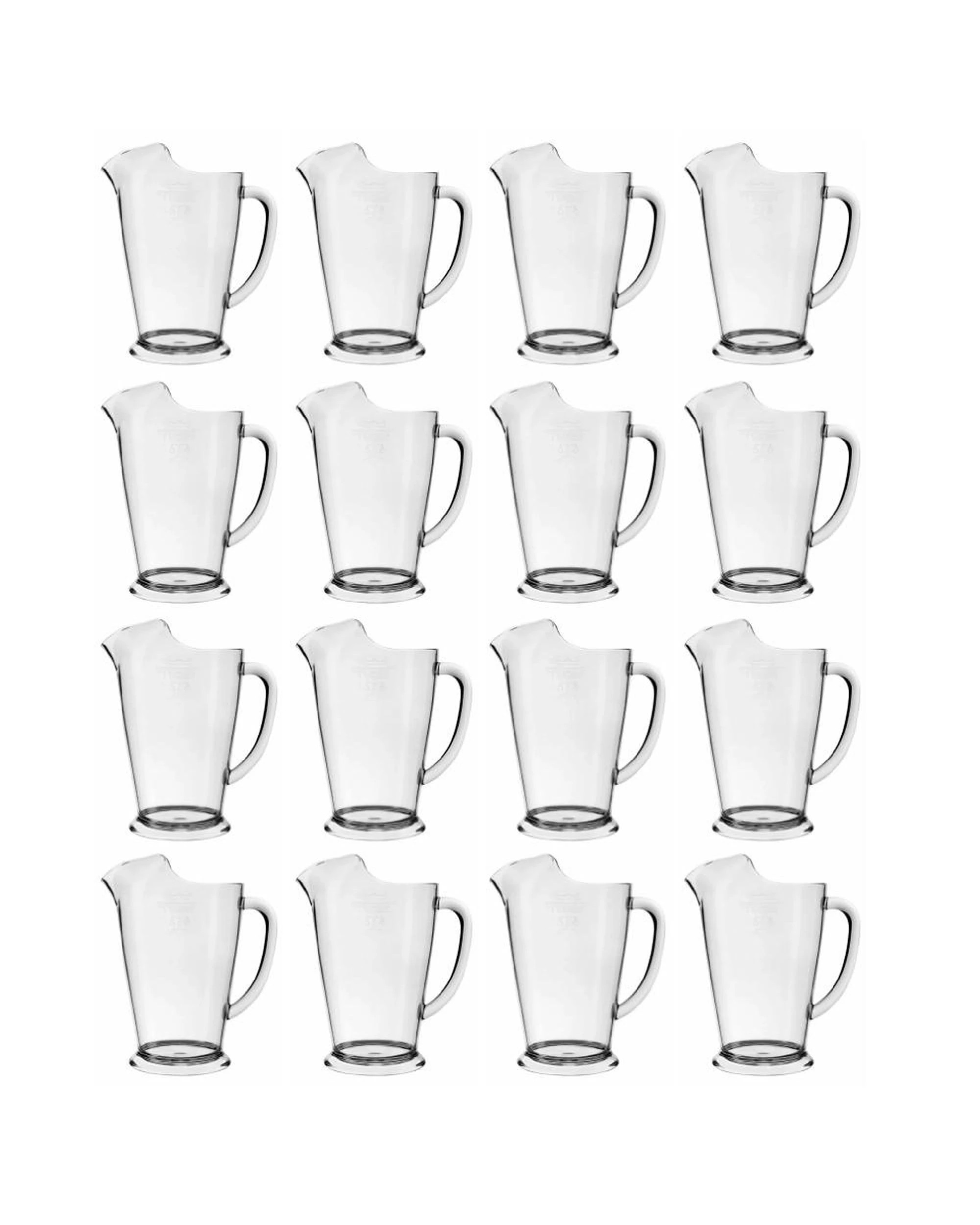1 Crown San Jug with Ice Lip 1140ml  Set of 12 - Clear, 1 of 2