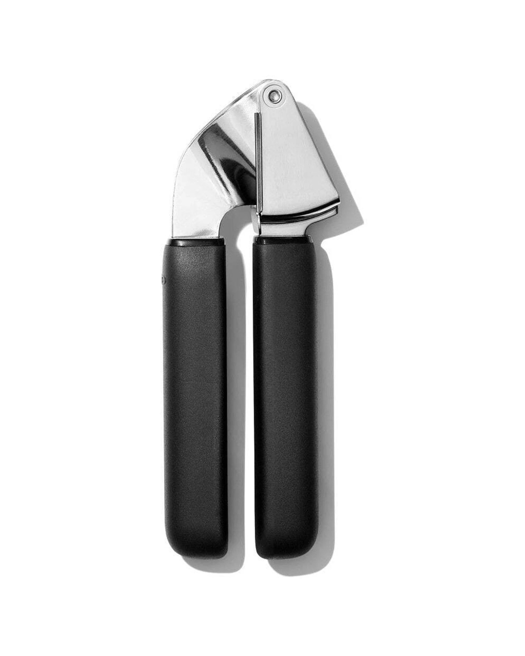 1 Oxo Good Grips Stainless Steel Garlic Press Soft Grip Dishwasher Safe - Black, 1 of 9