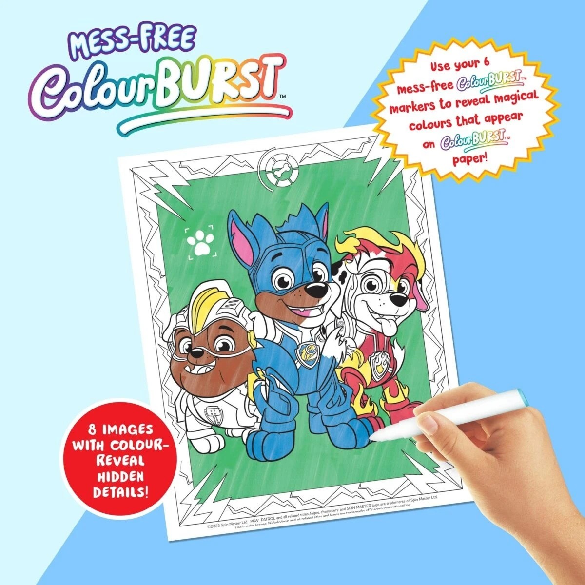 3 INKredibles Nickelodeon PAW Patrol Mighty Pups Charged Up ColourBurst Mess-Free Activity Kit - Book, 3 of 5