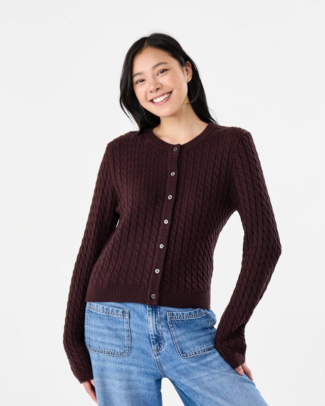 Long Sleeve Lightweight Cable Card