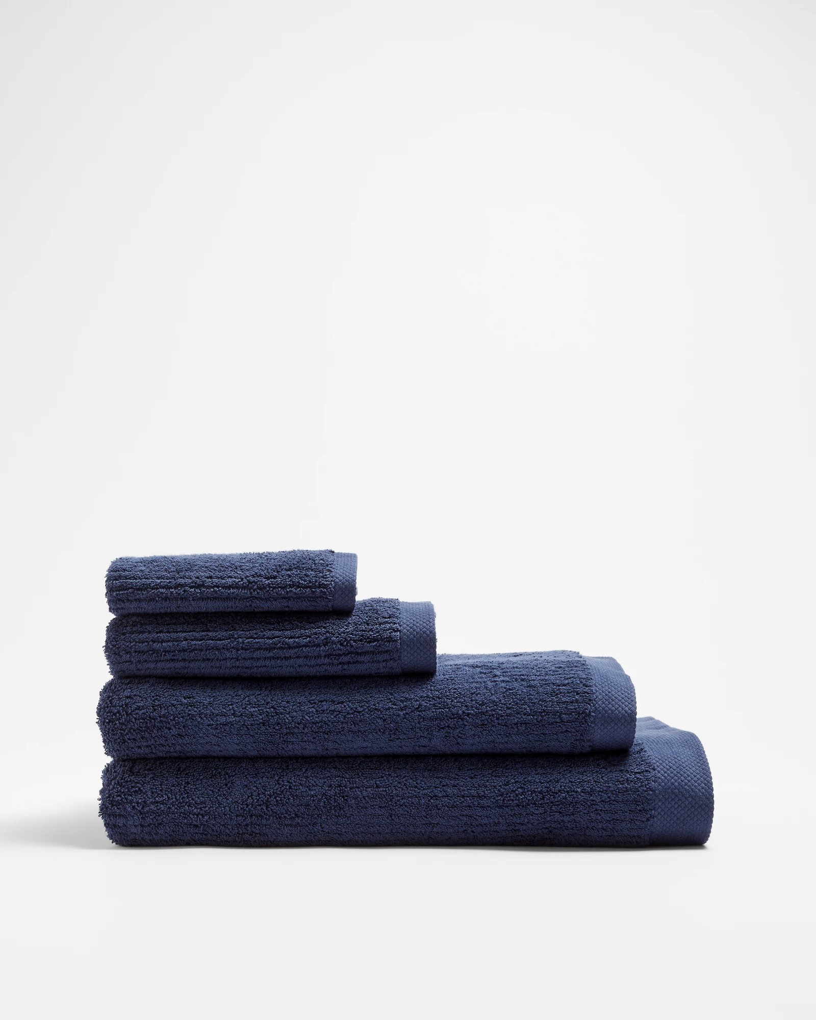 3 Target Australian Cotton Ribbed Bath Towel - Piper
 - Blue, 3 of 3