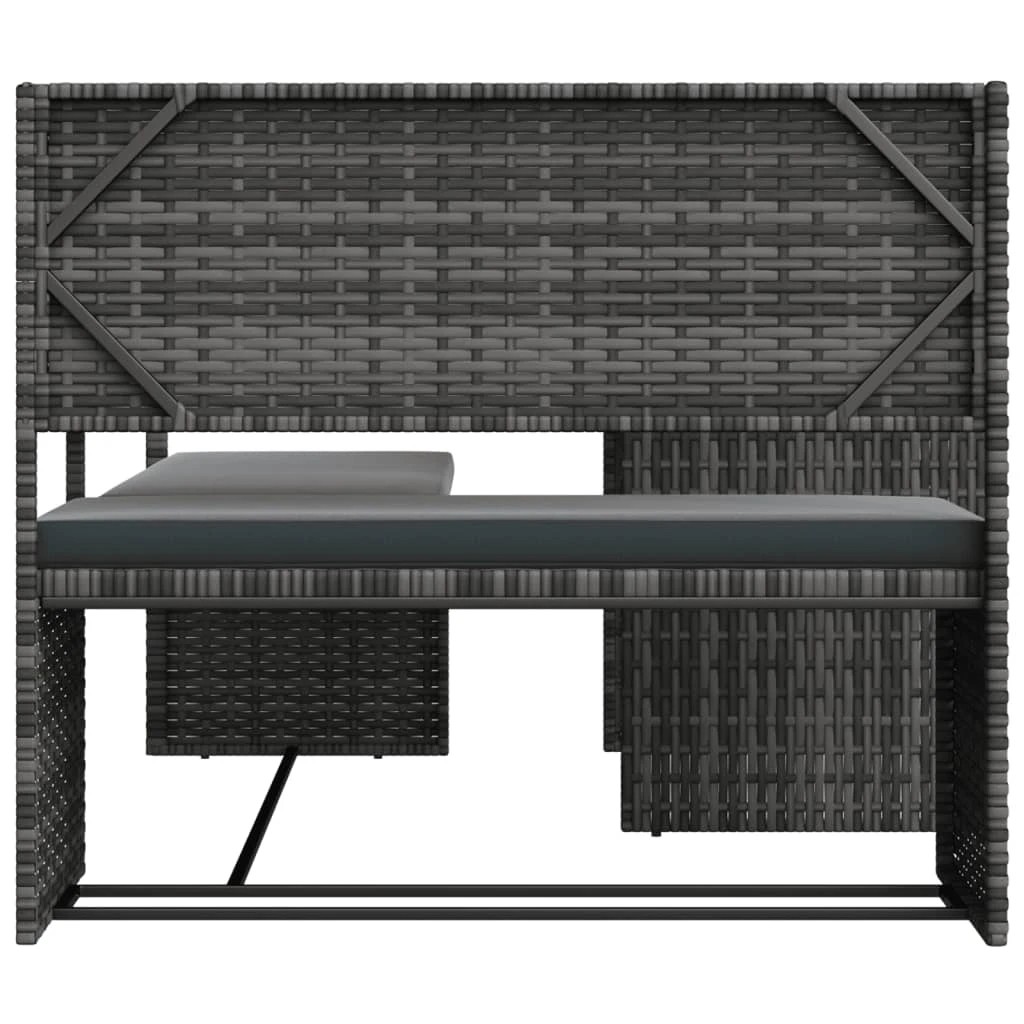4 vidaXL garden sofa Foldable - Grey, 4 of 8