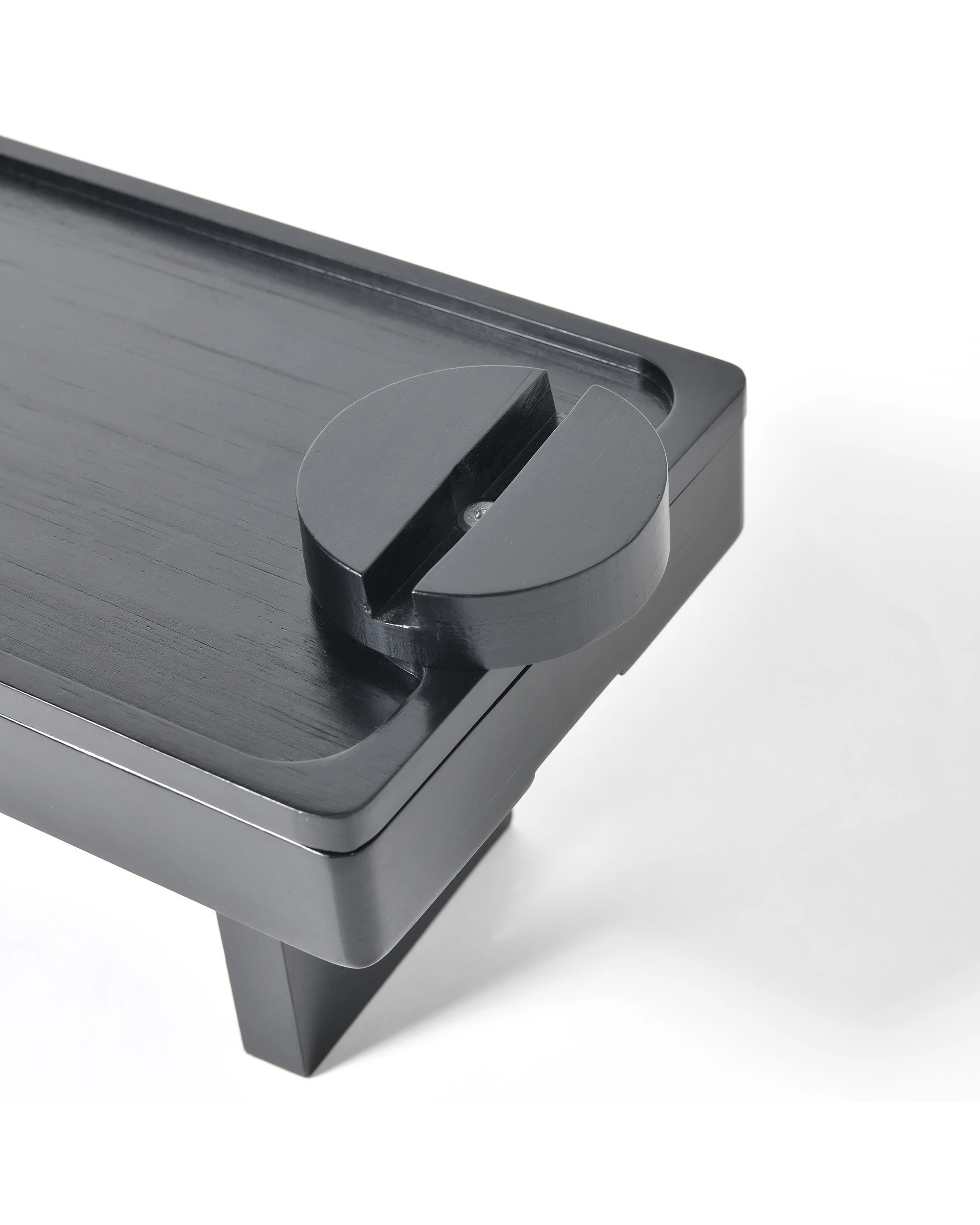 7 Sherwood Japandi Armrest Sofa Tray Table - Black, 7 of 10