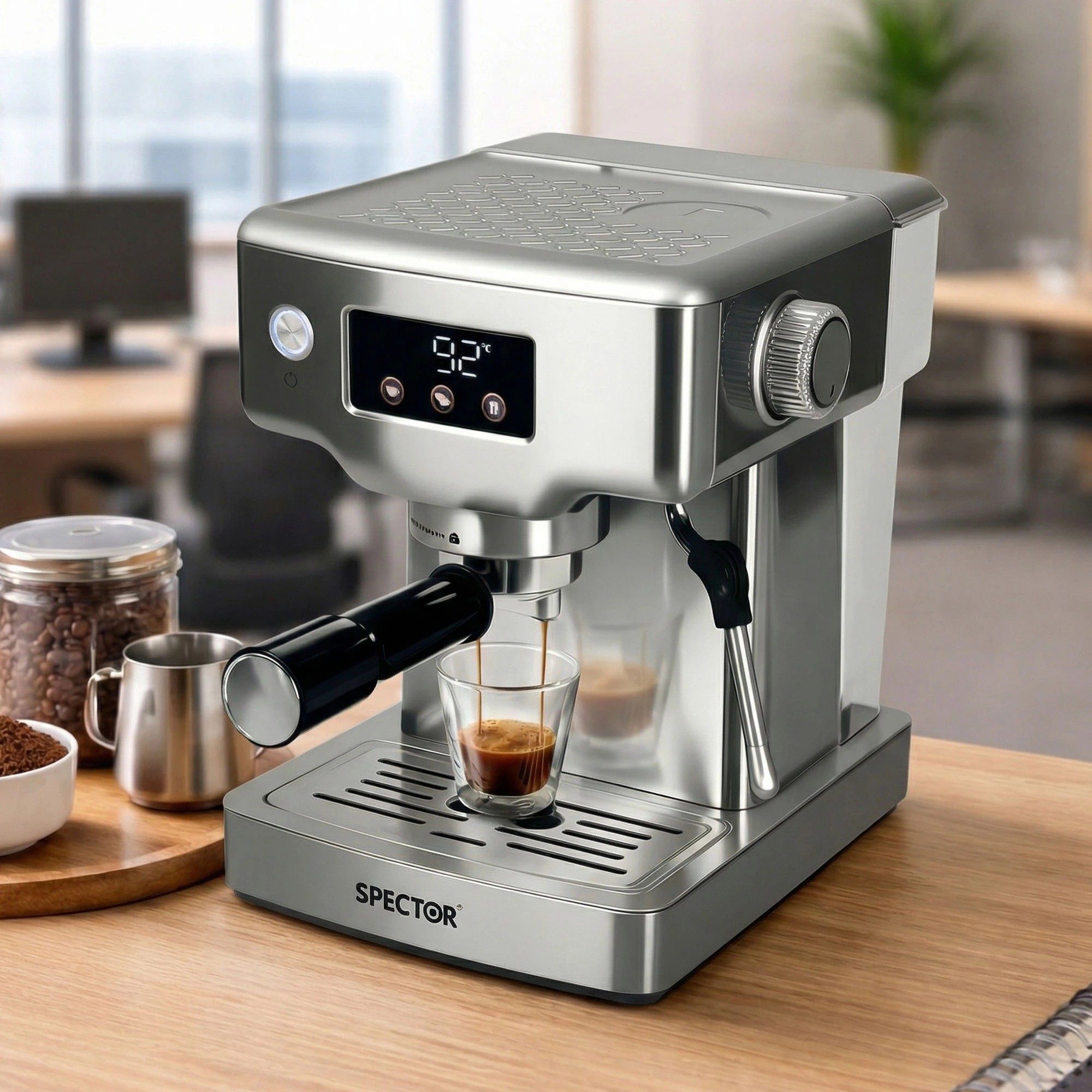 8 Spector Ultra Espresso Machine With Lcd Display, Barista Coffee Machine, 8 of 9