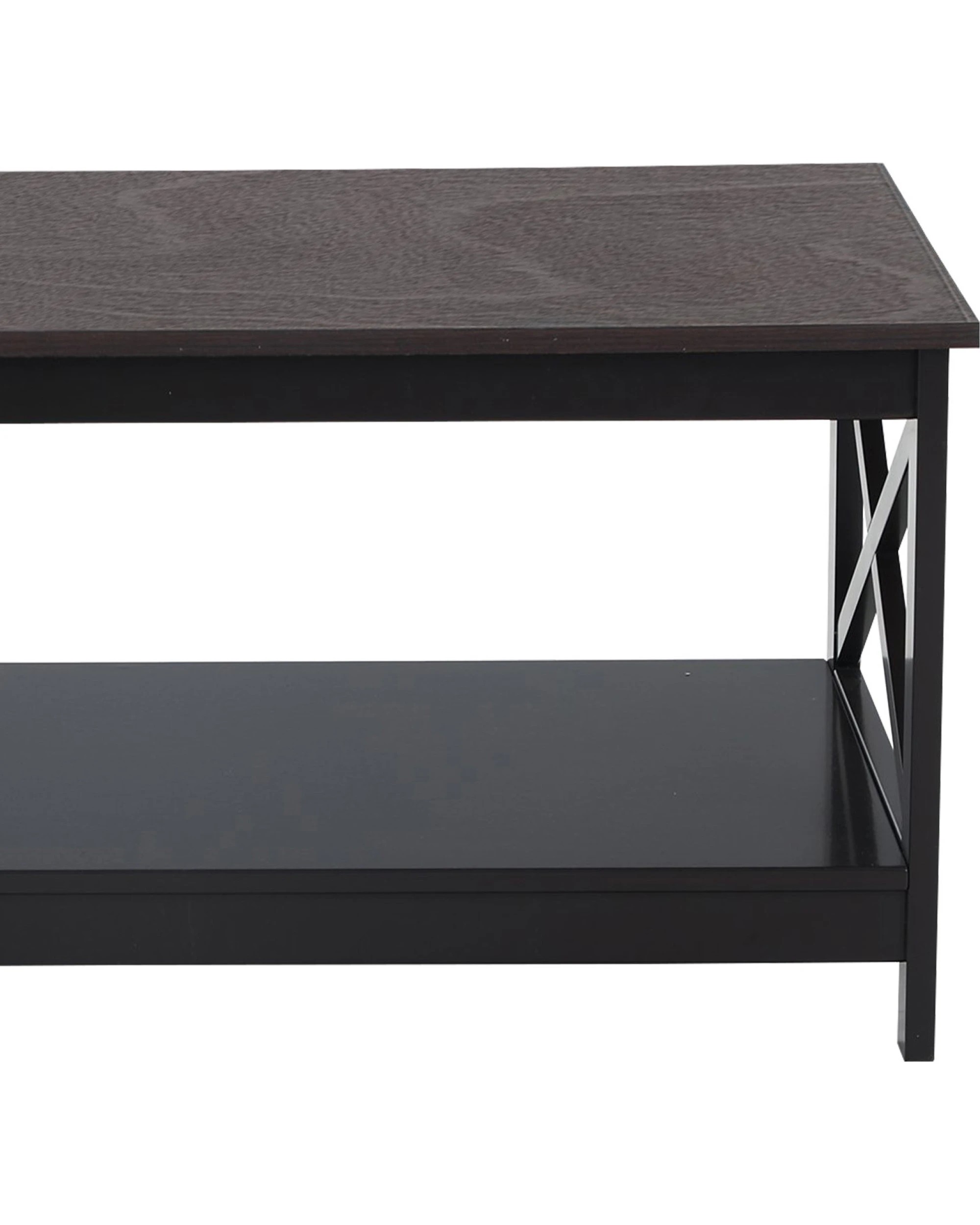 5 Sarantino Irene Black Cross Coffee Table, 5 of 9