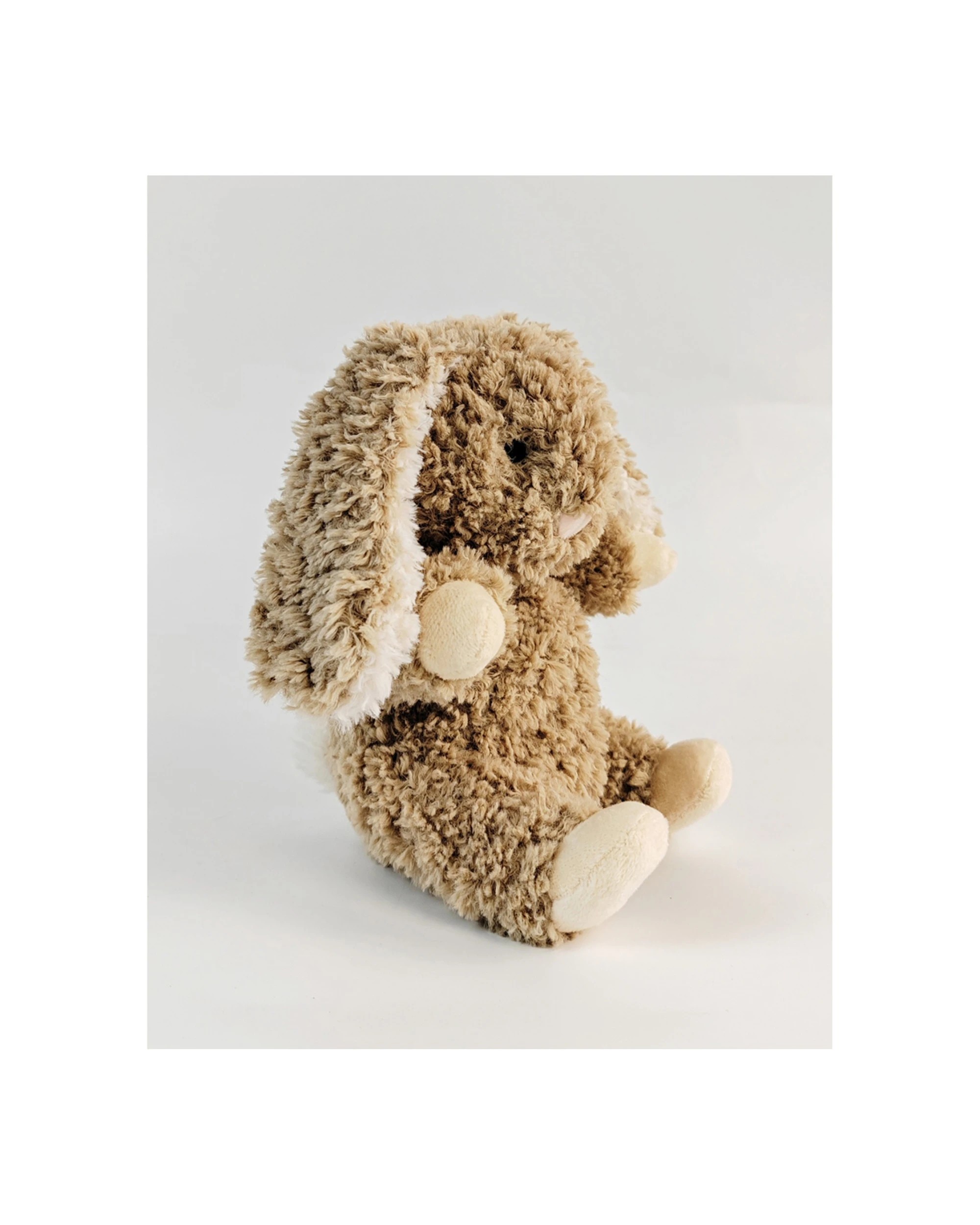 3 Urban Curly Rabbit 18cm Soft Toy Animal Plush - Beige, 3 of 3