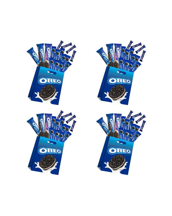Oreo 4PK Showbag Kids Children Chocolate Biscuits Sweet Treats Snack - Multi