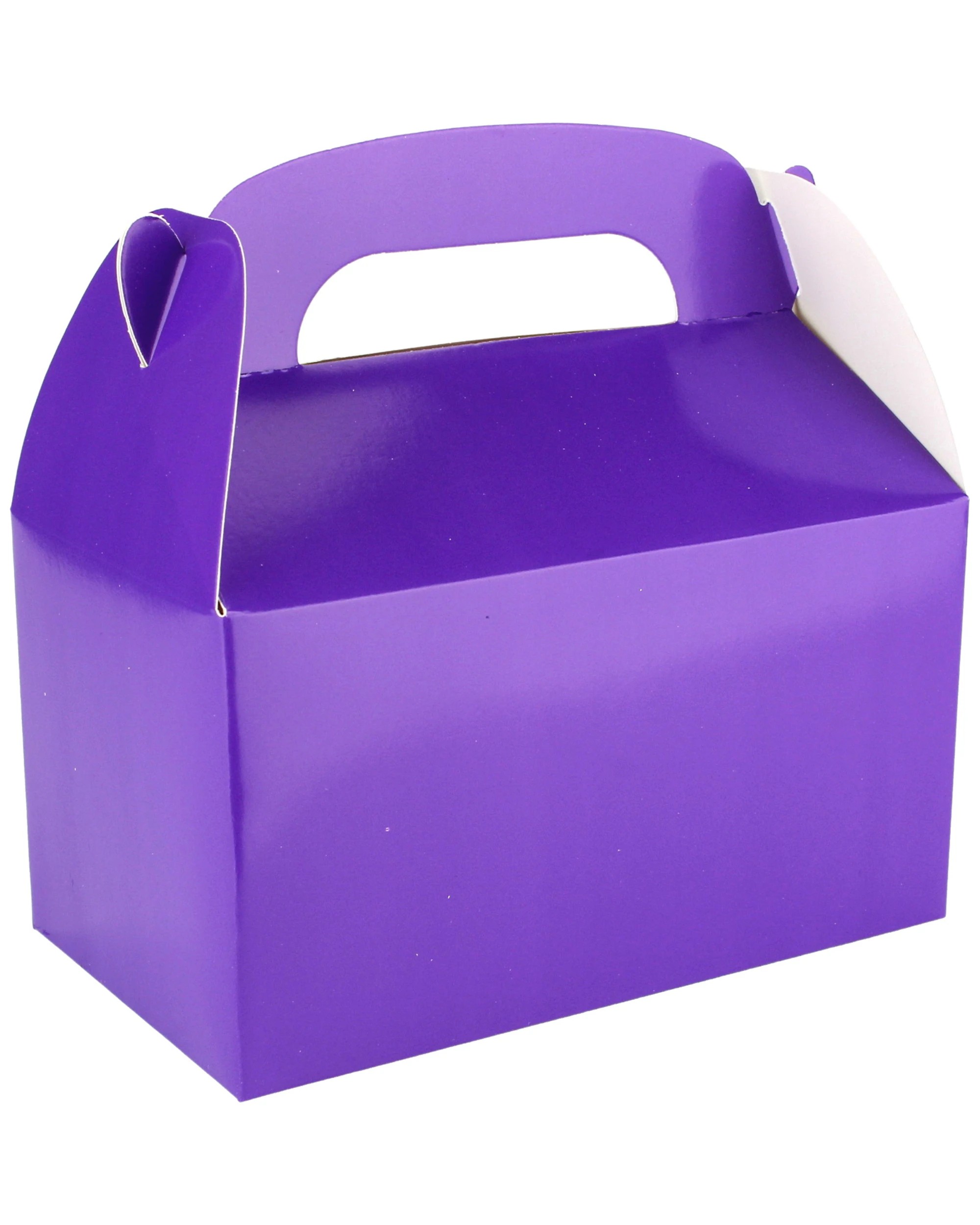 1 Party Maker Lolly Treat Boxes with Handle Pack of 6 - Purple, 1 of 2