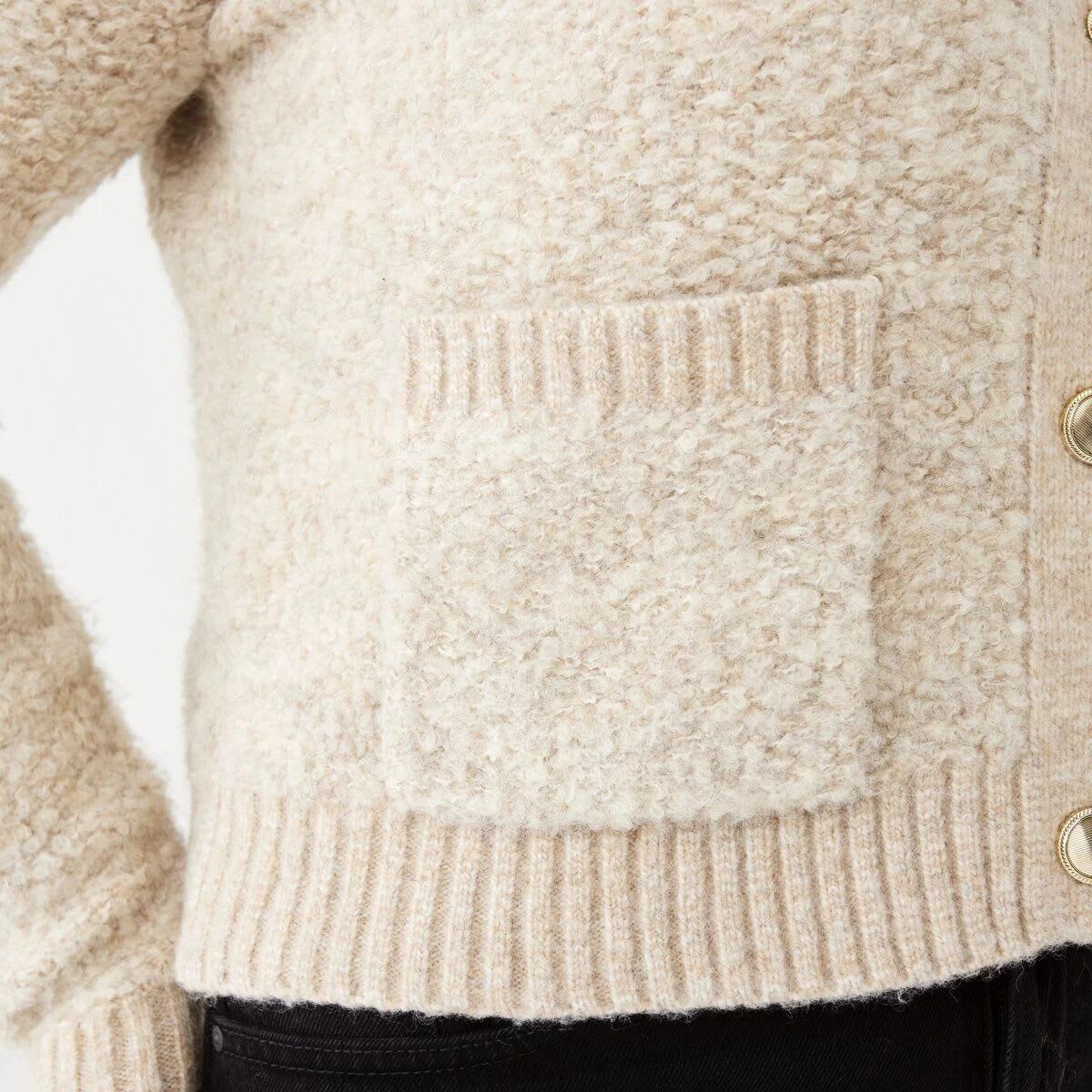 7 Pocket Textured Cardigan Bge Otml, 7 of 7