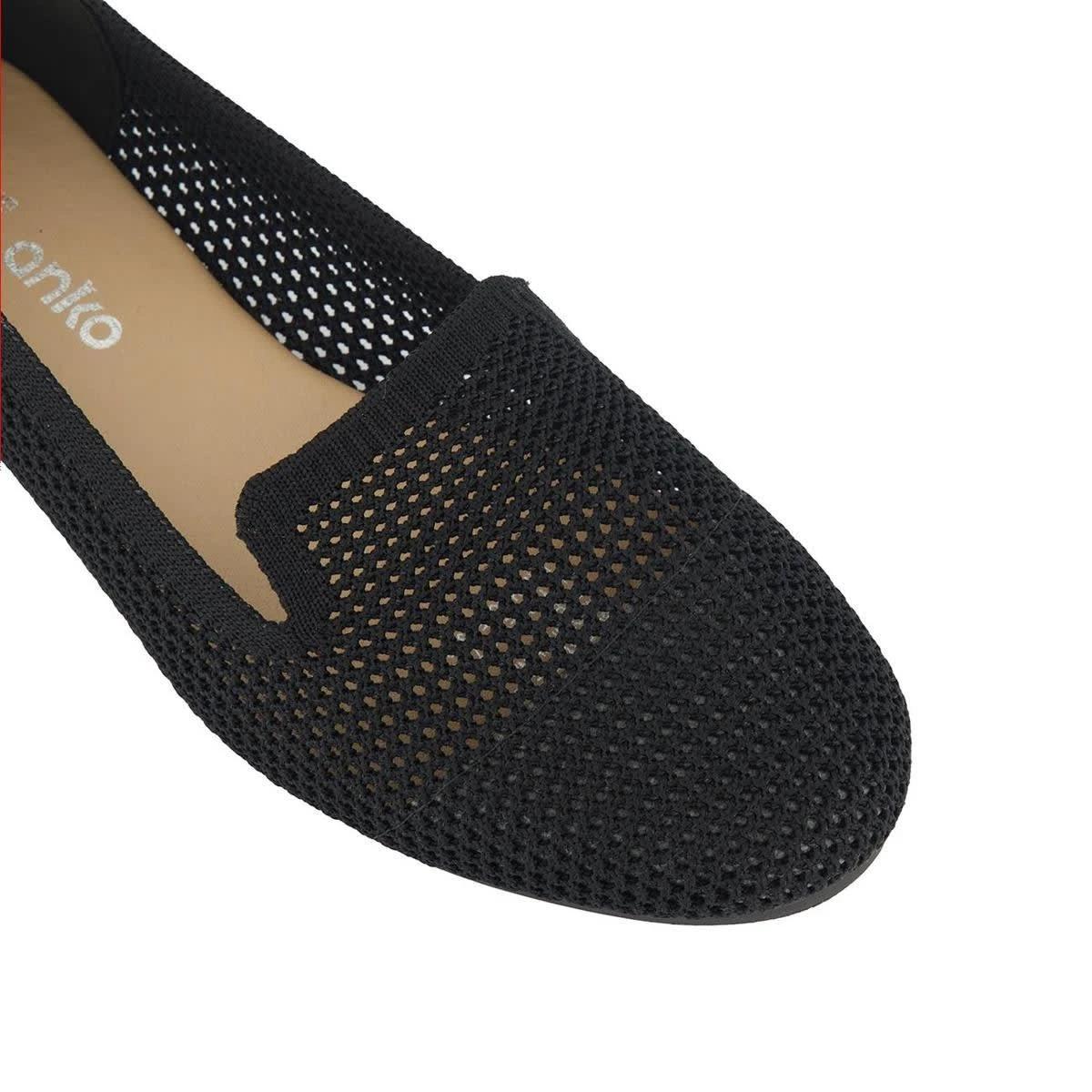 5 Knit Loafer Ballet Pumps Black, 5 of 5