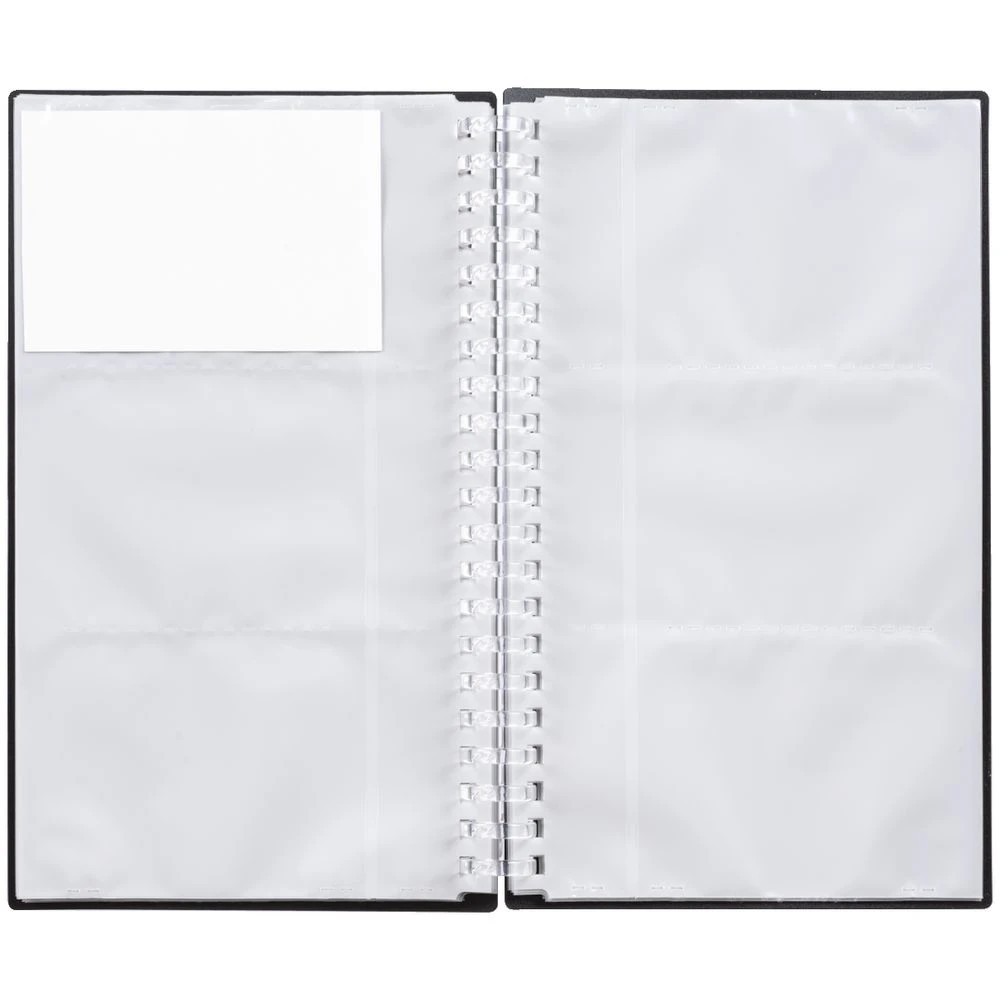 2 Aqua Drops Business Card Holder 120 Capacity Black, 2 of 2