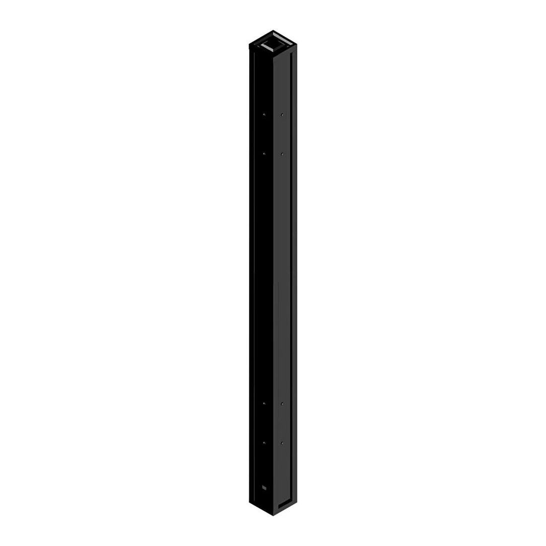 1 Stilford 4 Way Connector for 525mm Partition Screen Black, 1 of 5