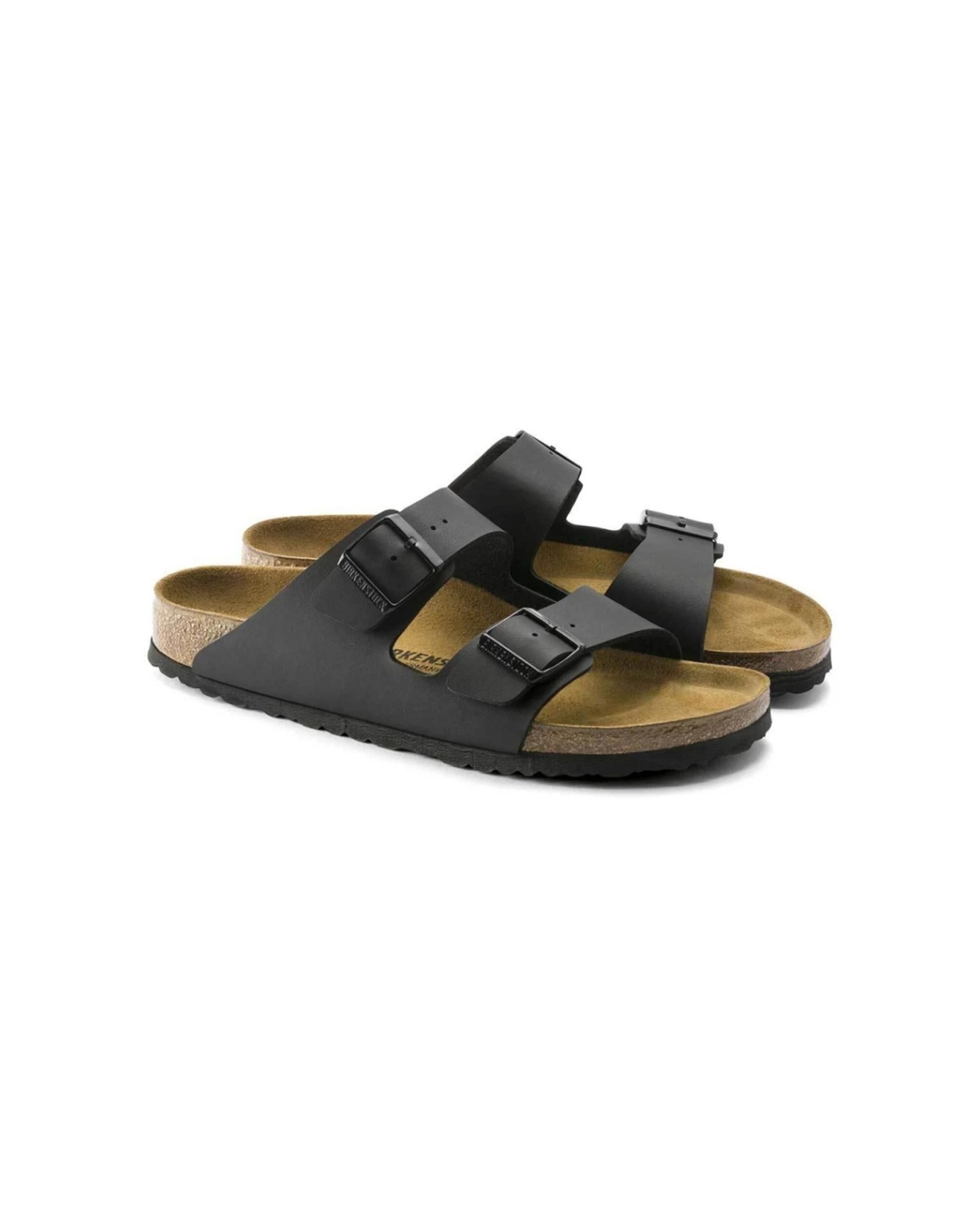 5 Birkenstock Arizona Birko-Flor Sandals Narrow Width BLACK, 5 of 5
