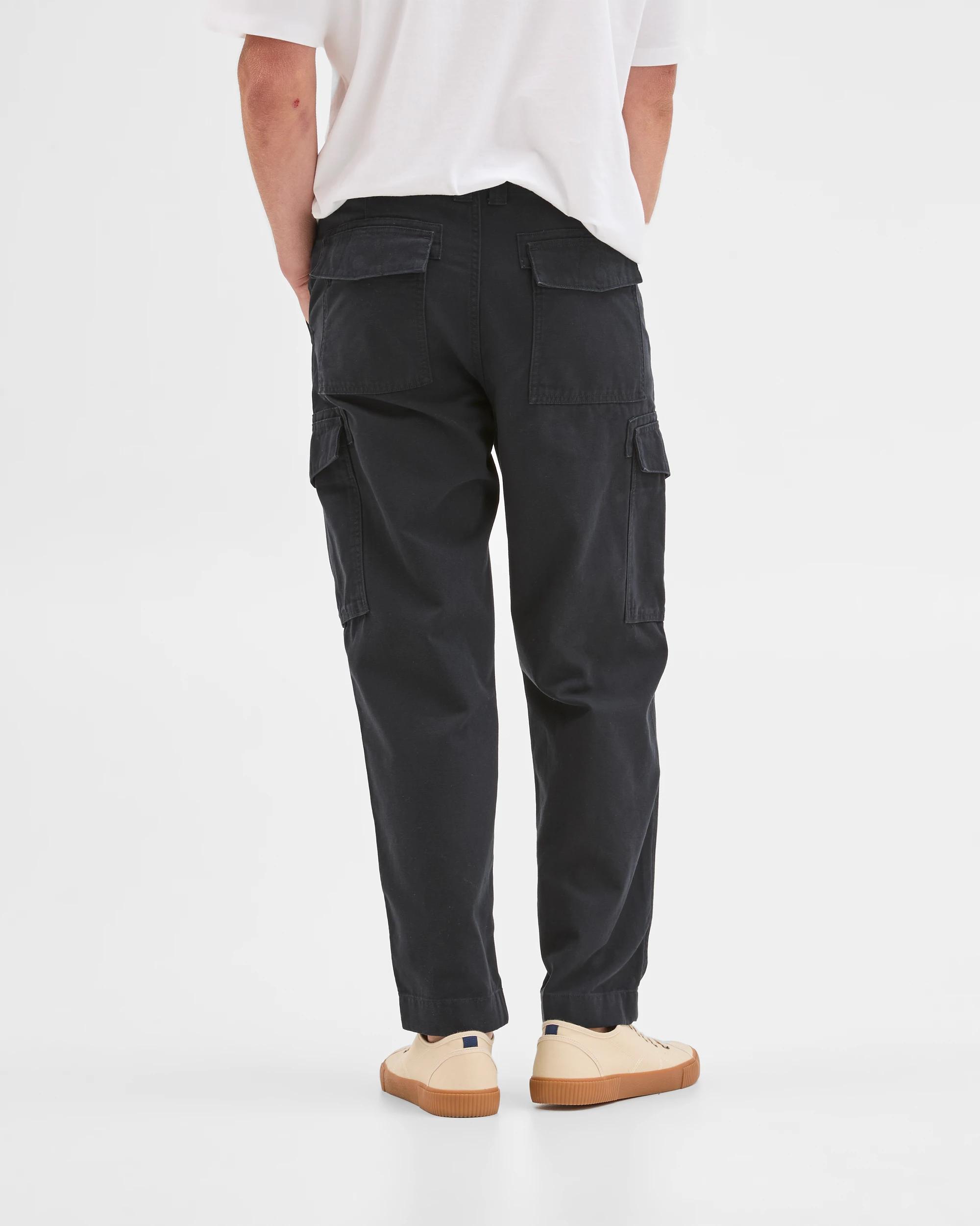 7 Target Man Australian Cotton Regular Fit Cargo Pants BLACK, 7 of 8
