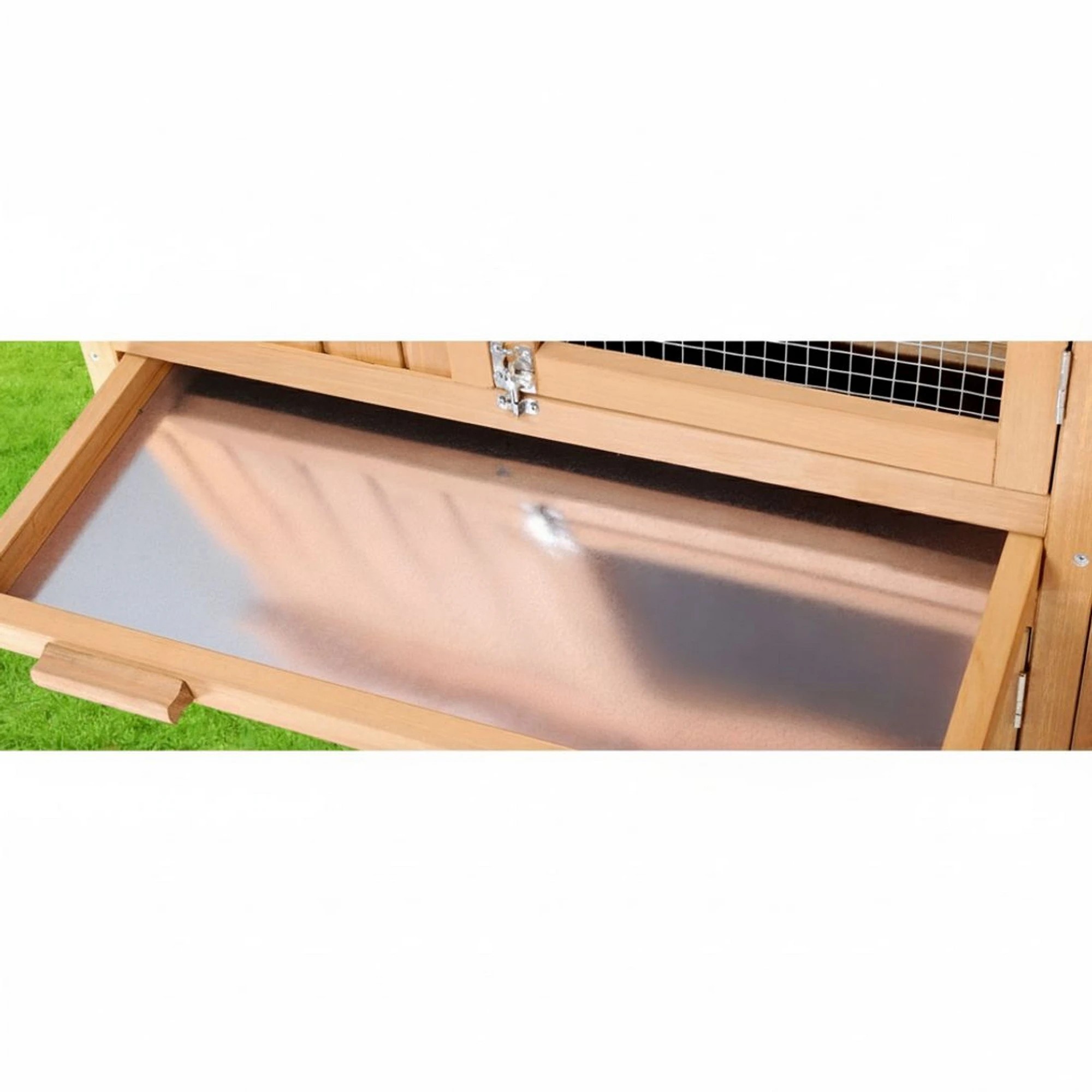 8 i.Pet Chicken Coop Rabbit Hutch Large House Run Cage - Brown, 8 of 9