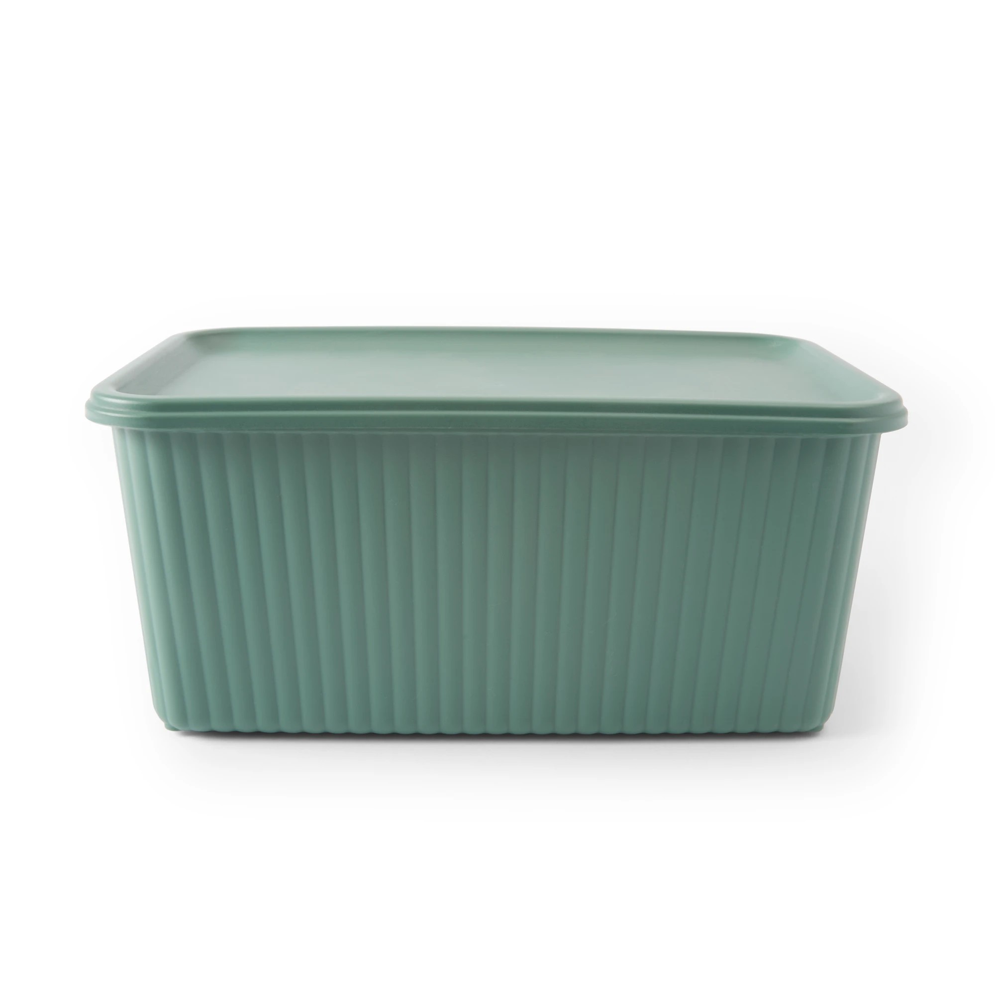 4 5L Ribbed Container - Green, 4 of 9